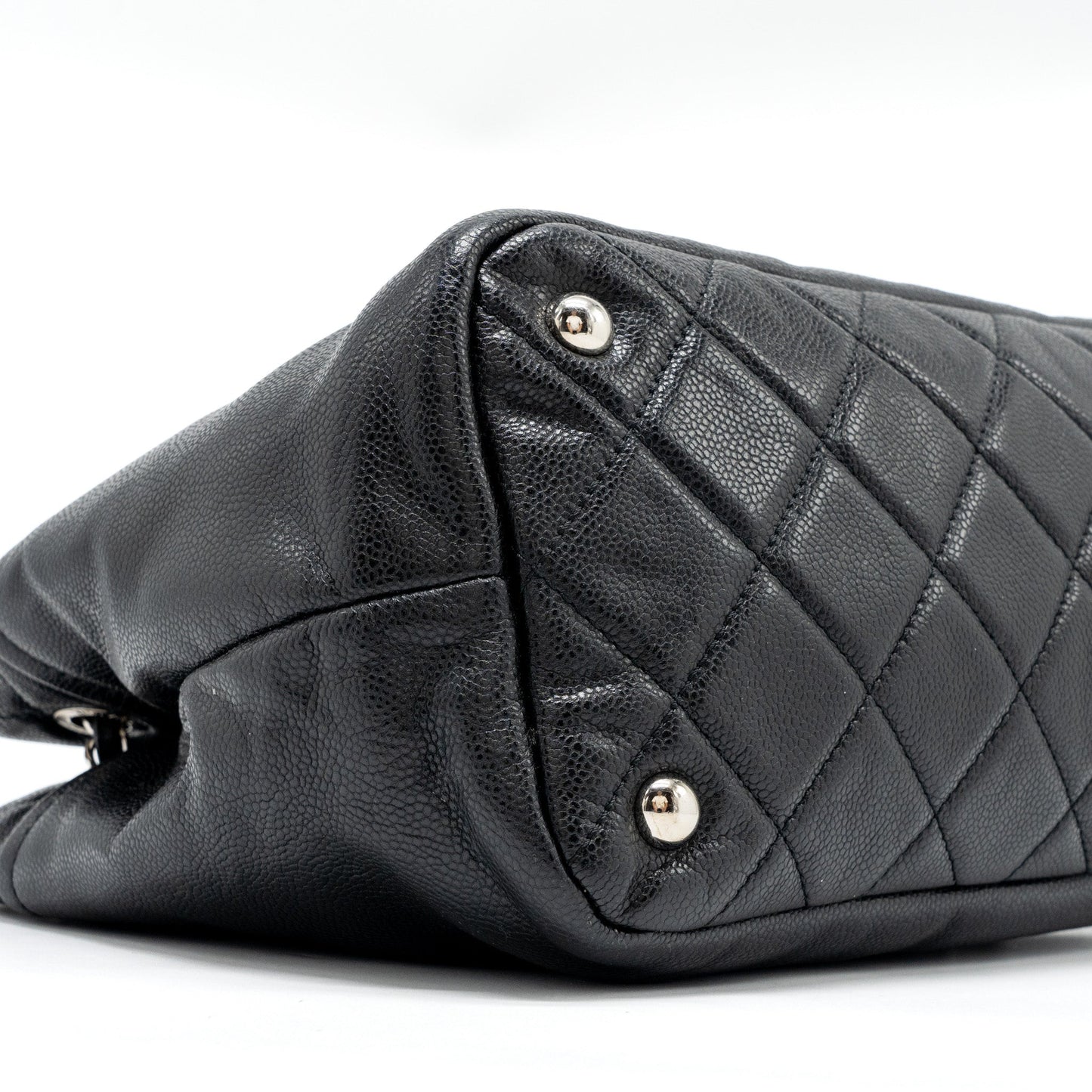 Chanel mattresses chain tote bag caviar black SHW
