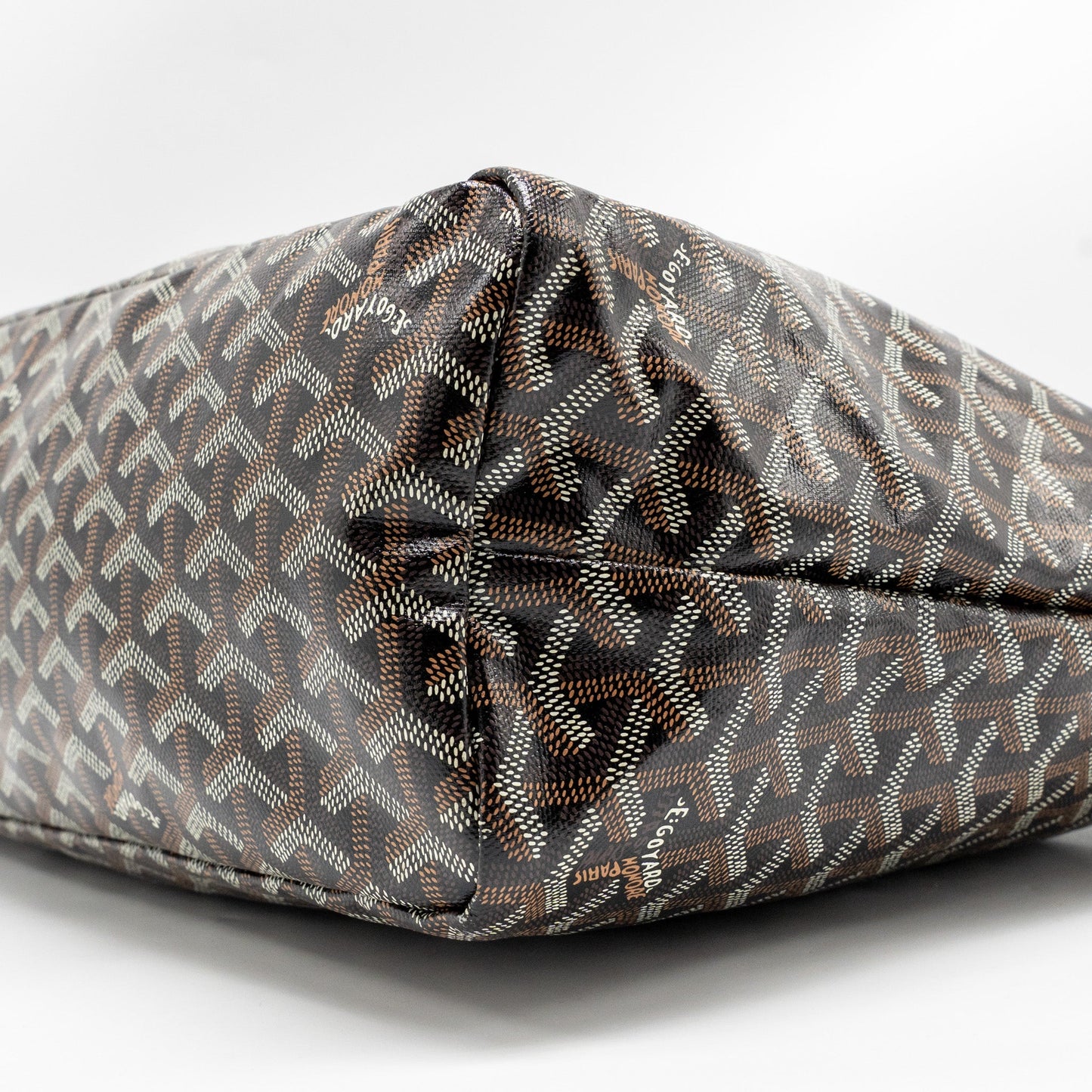 Goyard Boheme Hobo Bag Goyardine Canvas/Calfskin Black SHW
