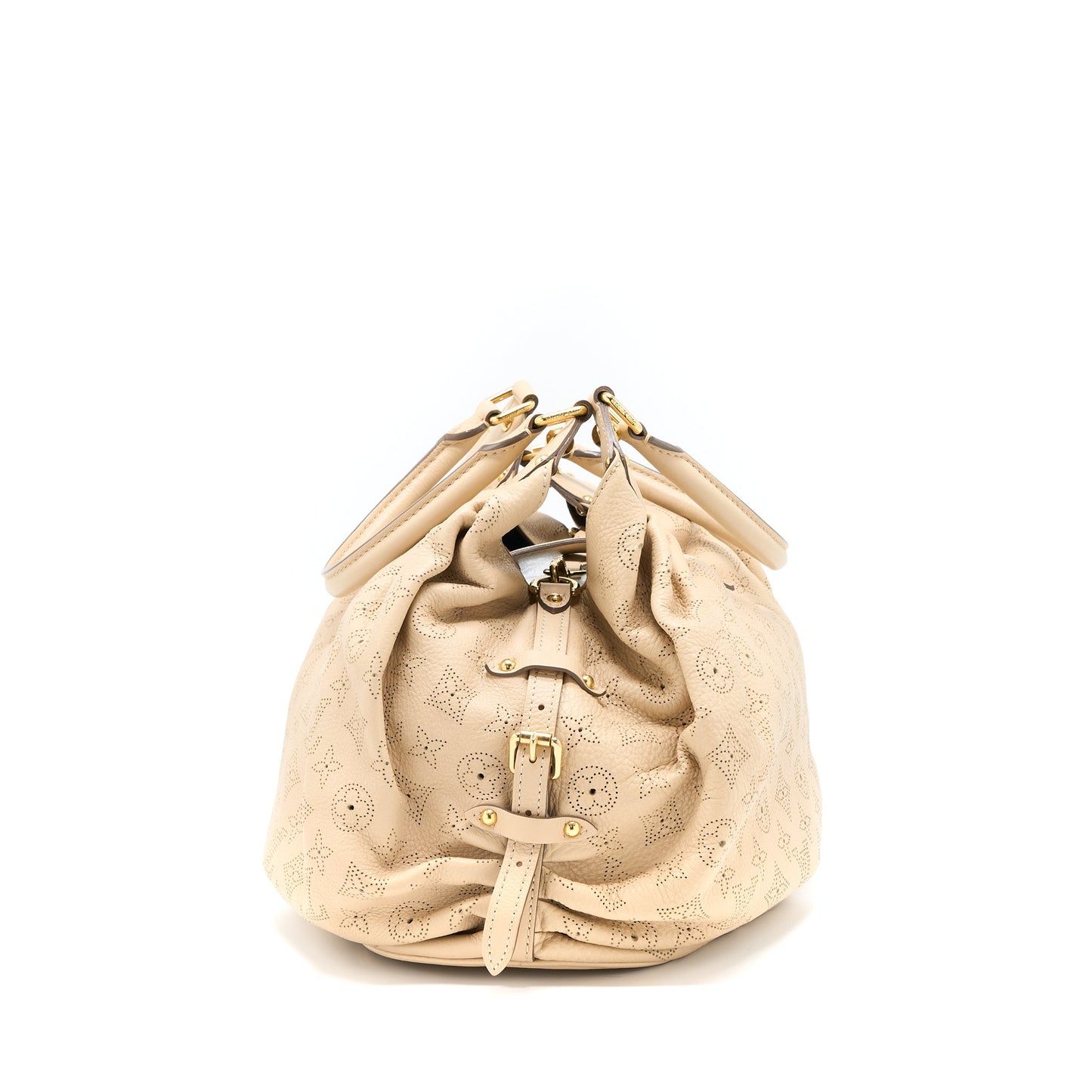 Louis Vuitton Mahina Hina Shoulder Bag Beige GHW