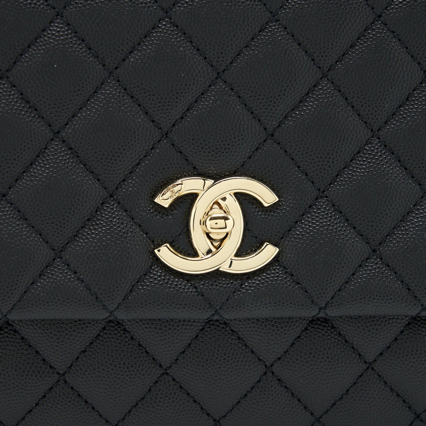 Chanel Medium Coco Handle 28cm Caviar Black LGHW