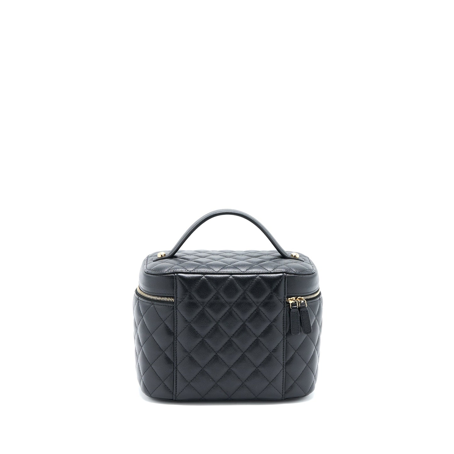 Chanel Top Handle Vanity Case Caviar Black LGHW