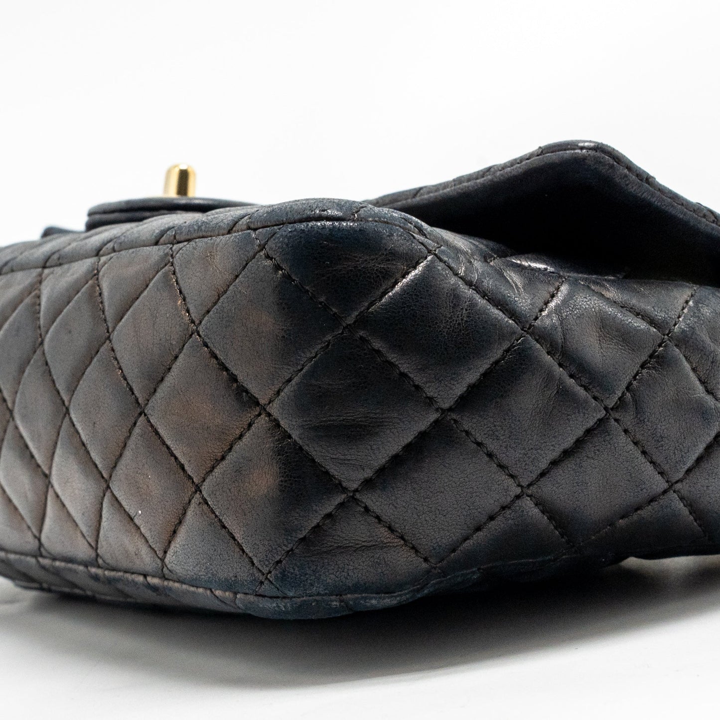 Chanel heart charms flap bag quilted Lambskin black GHW