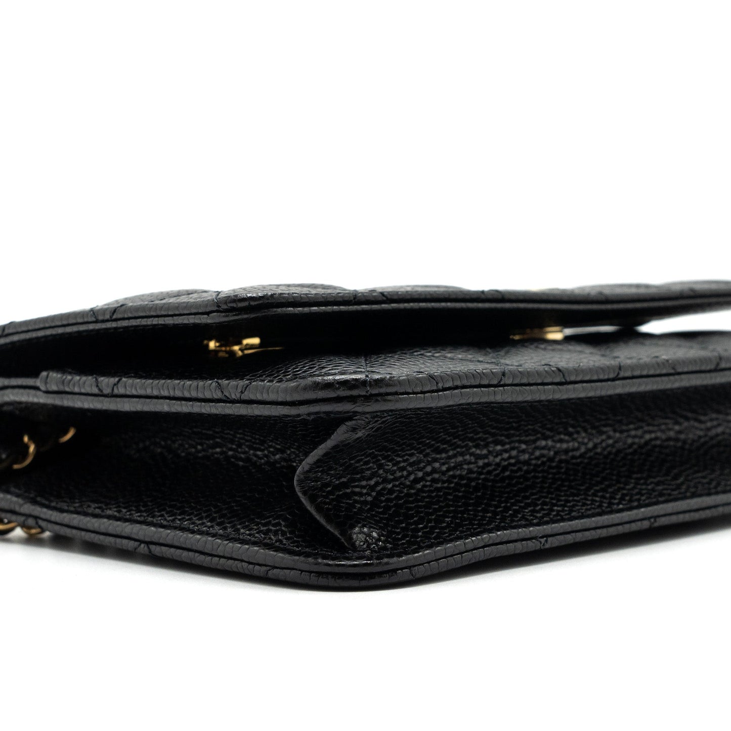 Chanel Classic Wallet On Chain Caviar Black GHW (microchip)