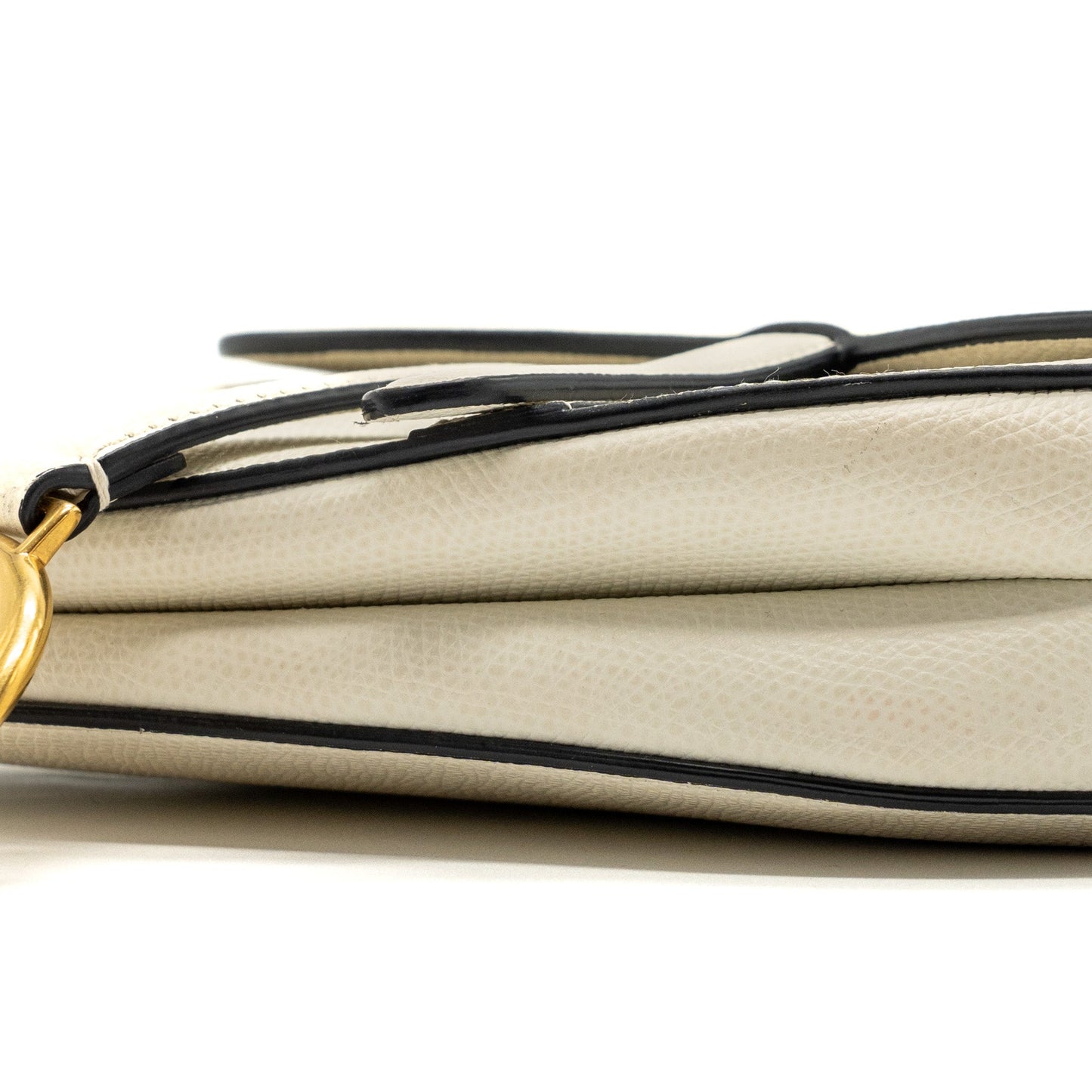 Dior Mini Saddle Bag Calfskin White Brushed GHW