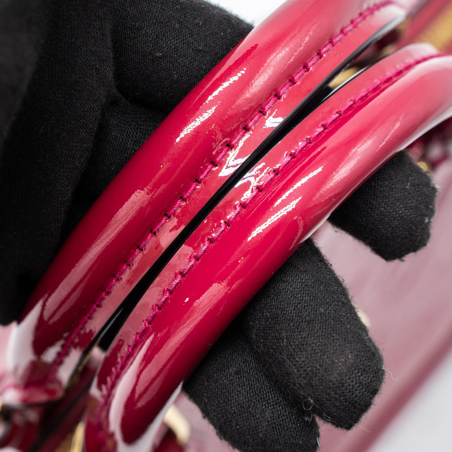 Louis Vuitton Alma BB Monogram Vernis Pink GHW