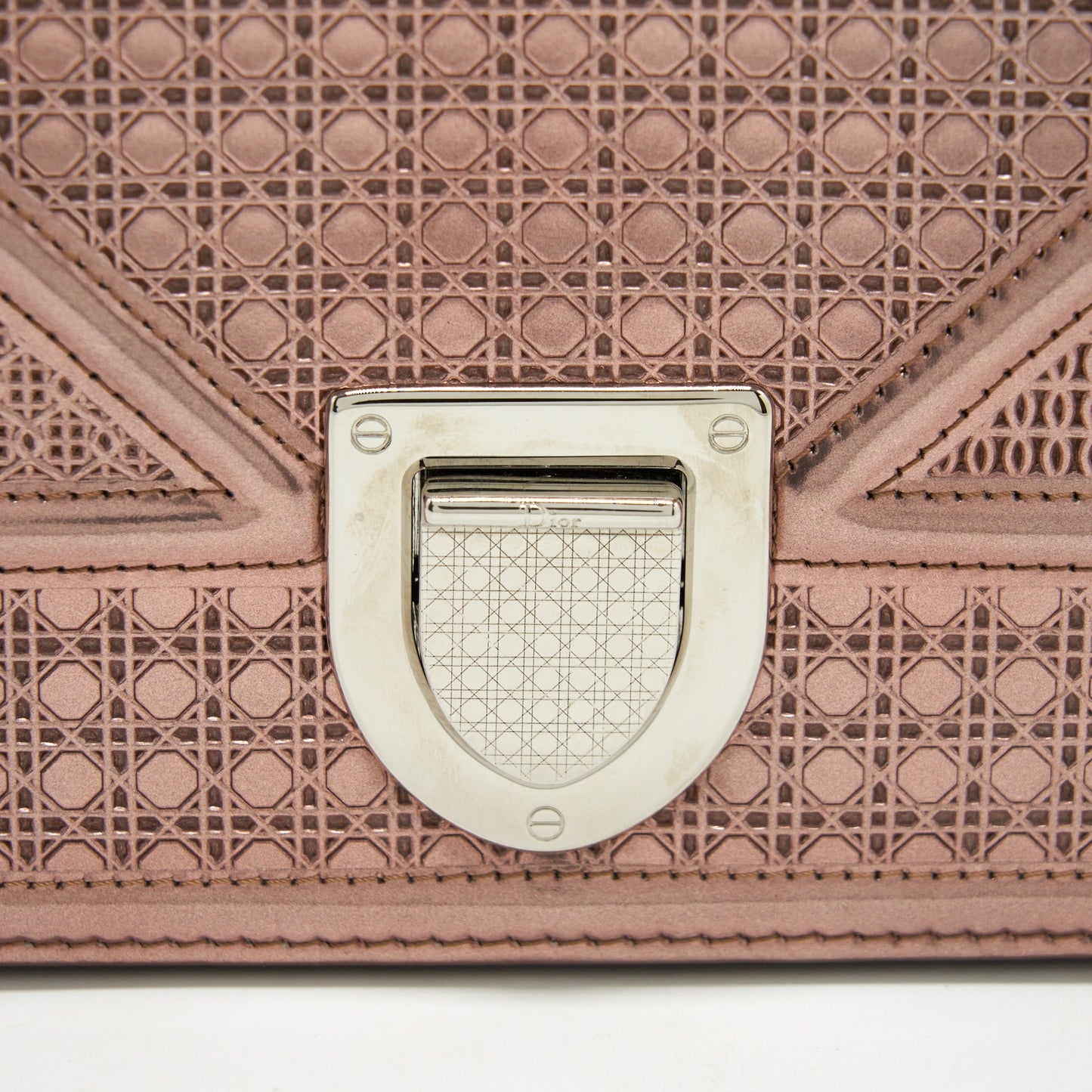 Dior Medium Diorama Metallic Pink SHW