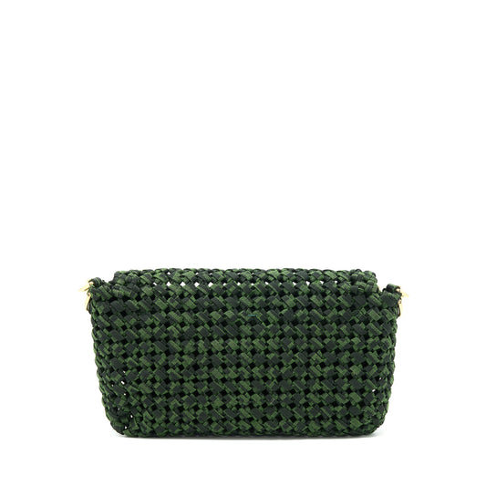 Fendi Baguette Limited edition Tweed Green GHW