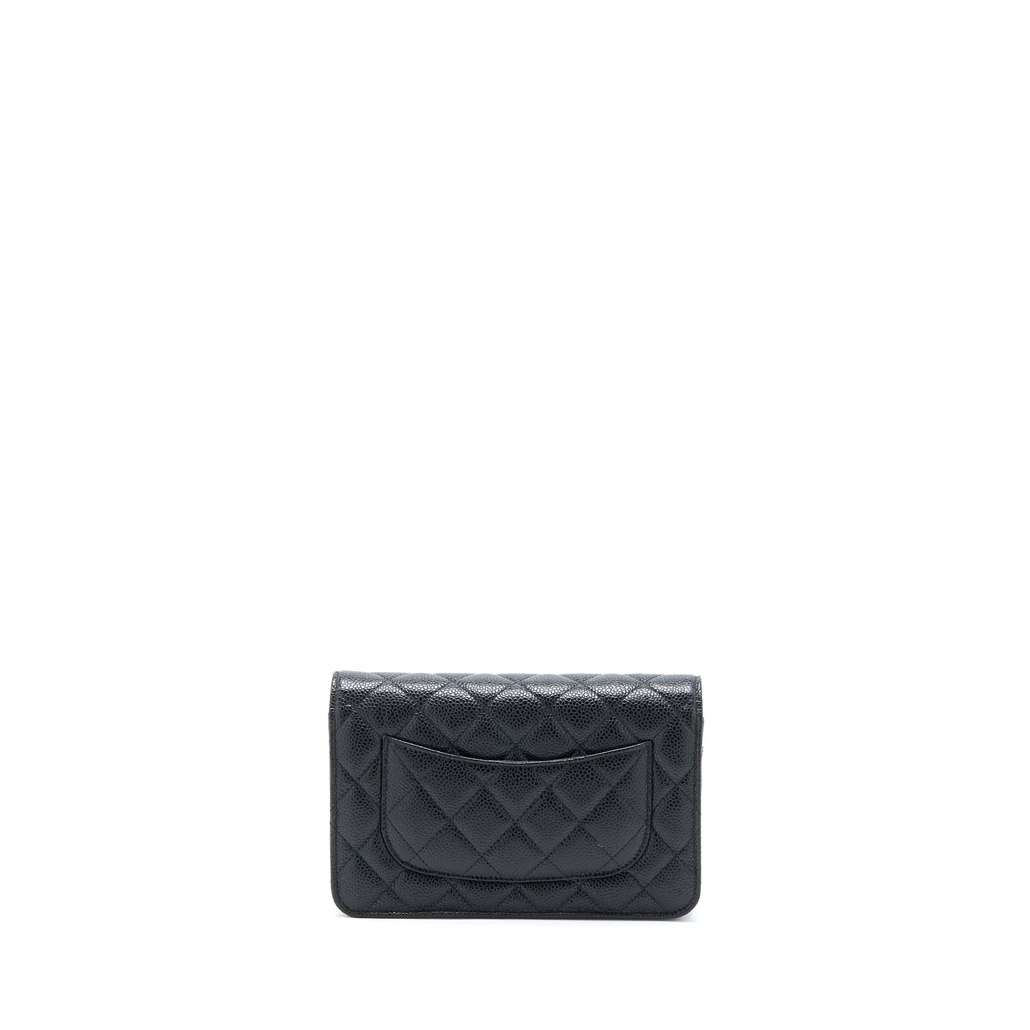 Chanel Classic Wallet On Chain Caviar Black GHW (Microchip)