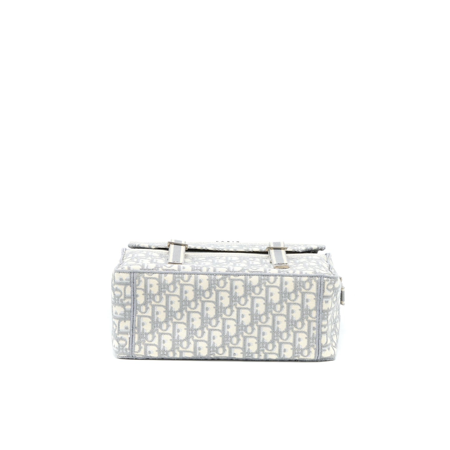 Dior Diorcamp Messenger Bag Oblique Embroidery Light Grey SHW