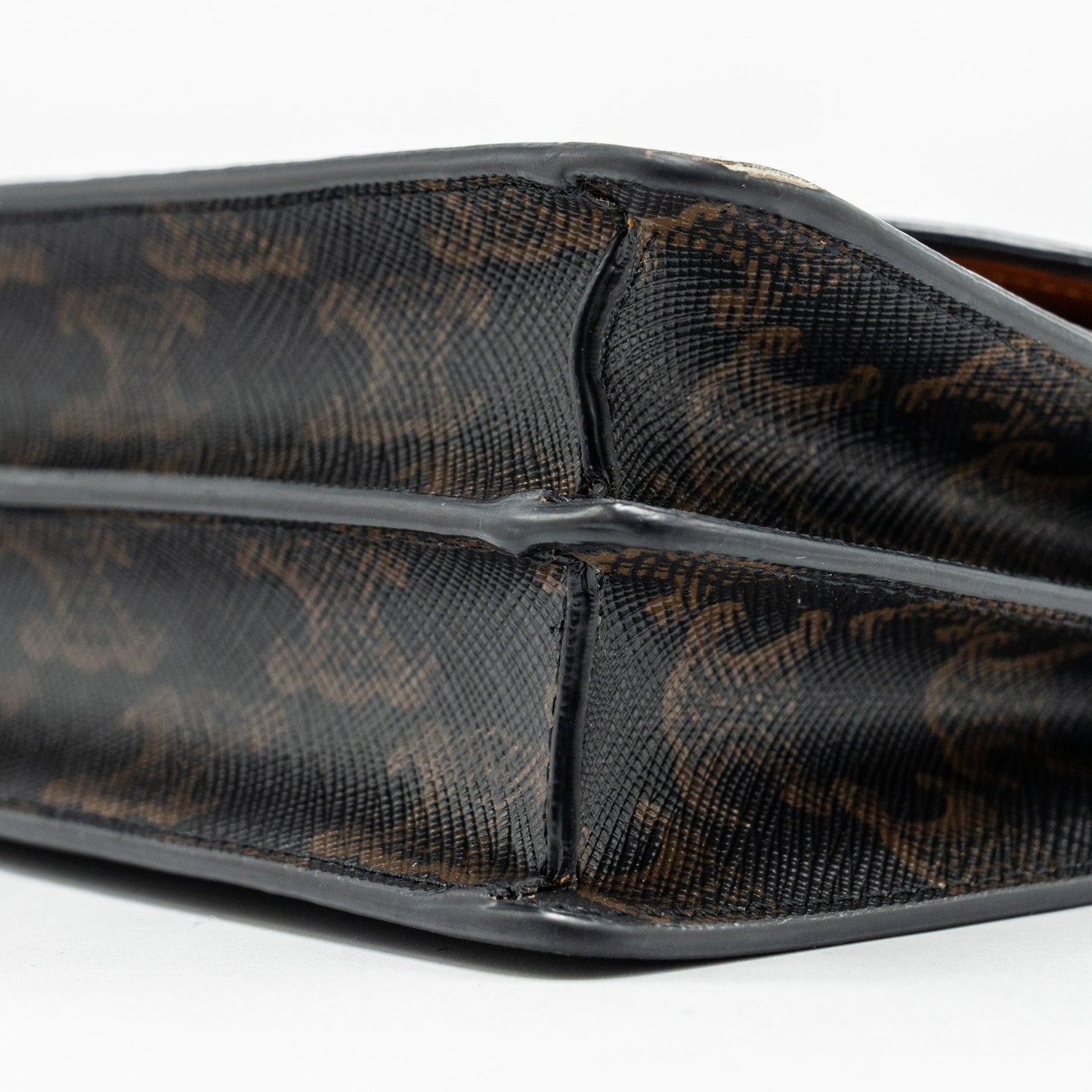 Celine Wallet on strap Triomphe Canvas / Smooth Lambskin Tan GHW