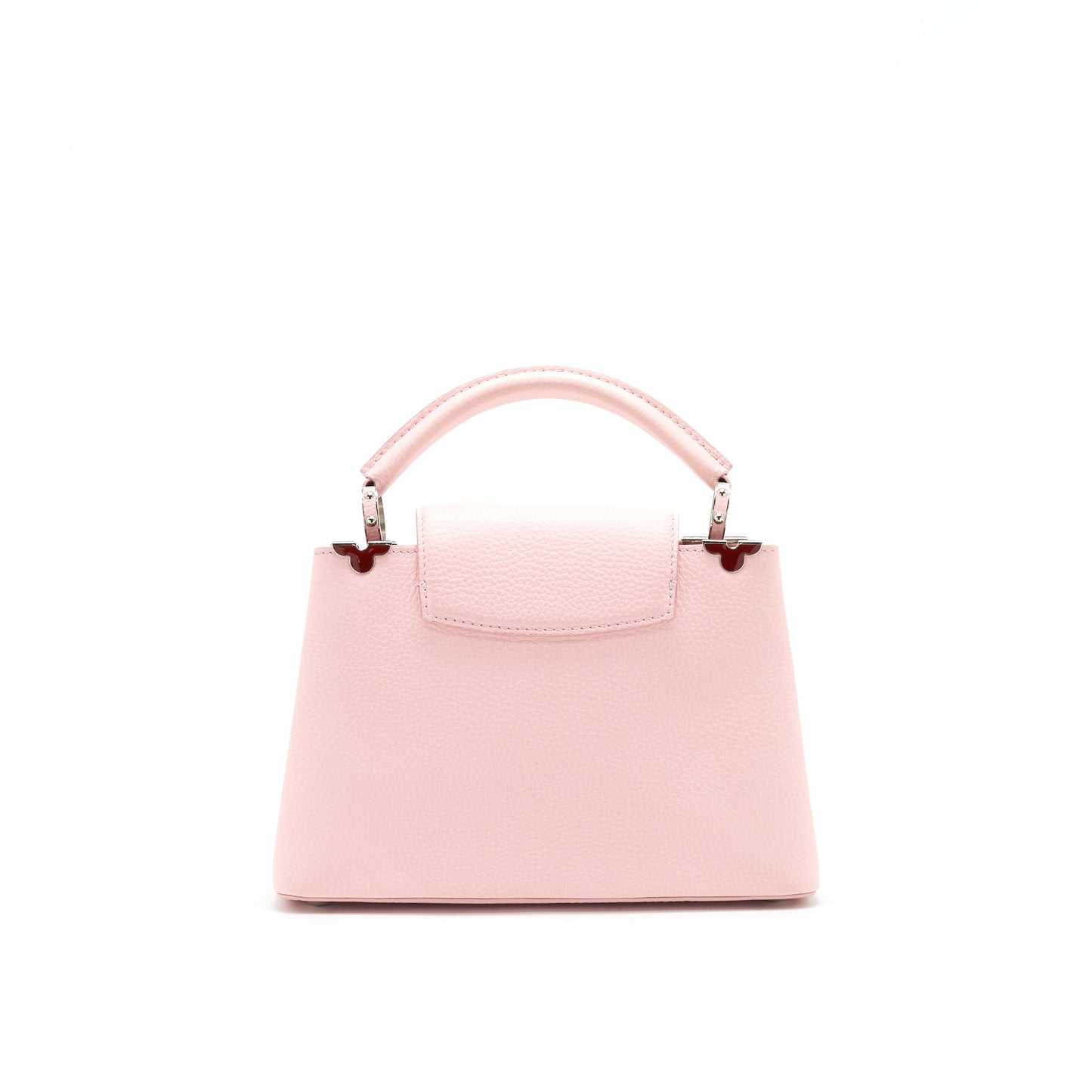 Louis Vuitton Capucines BB in Pink with Red Floral pattern
