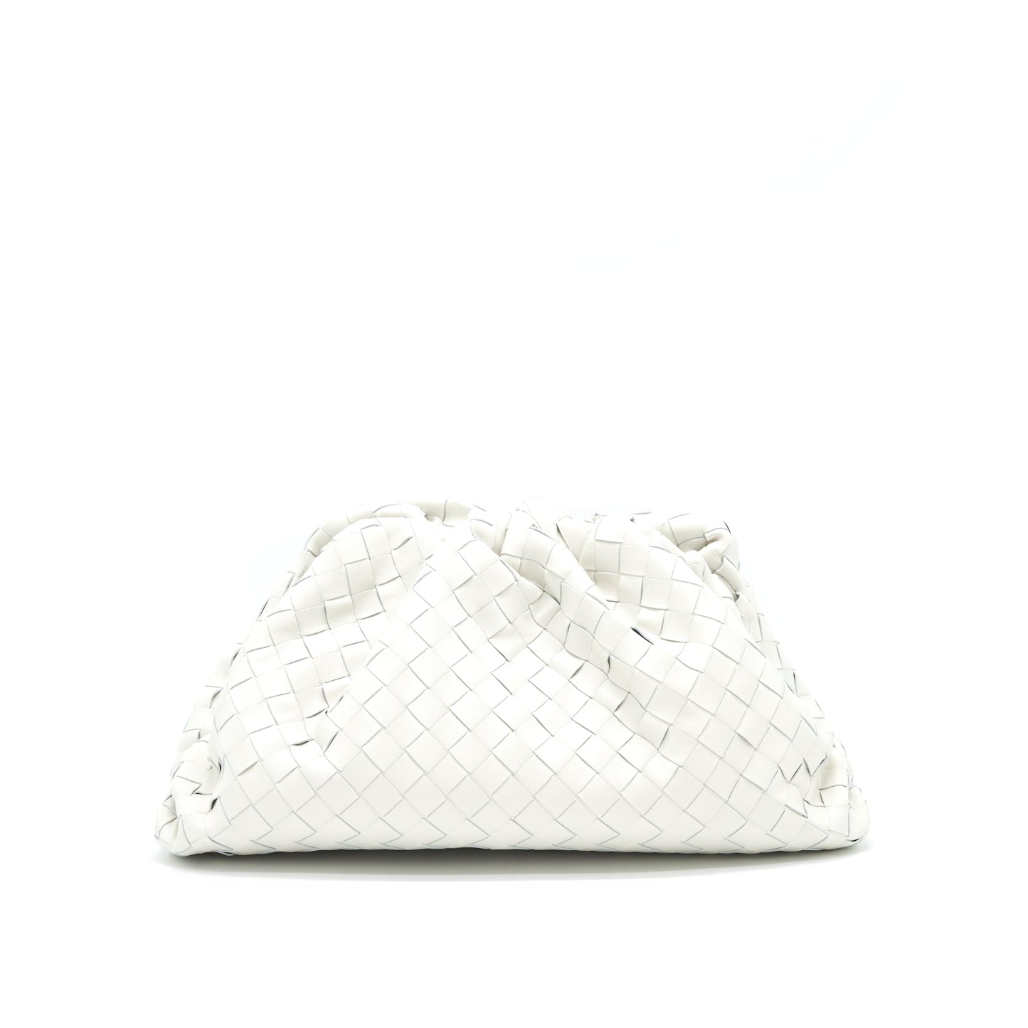 Bottega Veneta Intrecciato Pouch in White