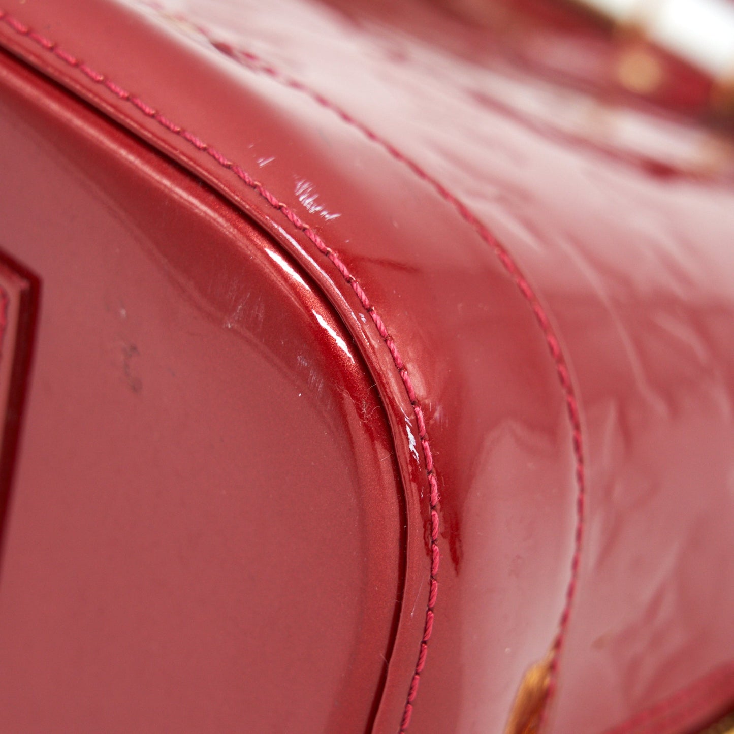 Louis Vuitton Alma GM Patent leather Red