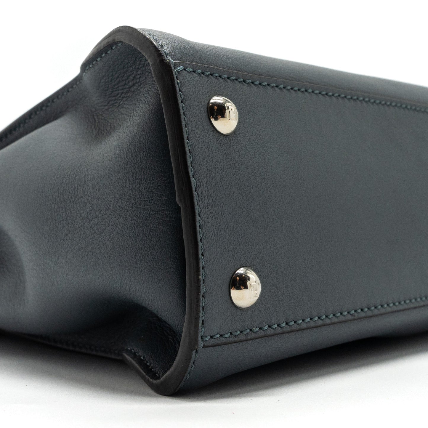 Fendi medium peekaboo leather light blue SHW