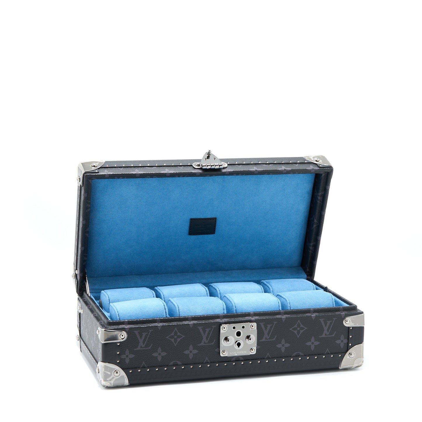 Louis Vuitton Coffret 8 Montres Watch Case Damier Graphite Canvas/Blue SHW