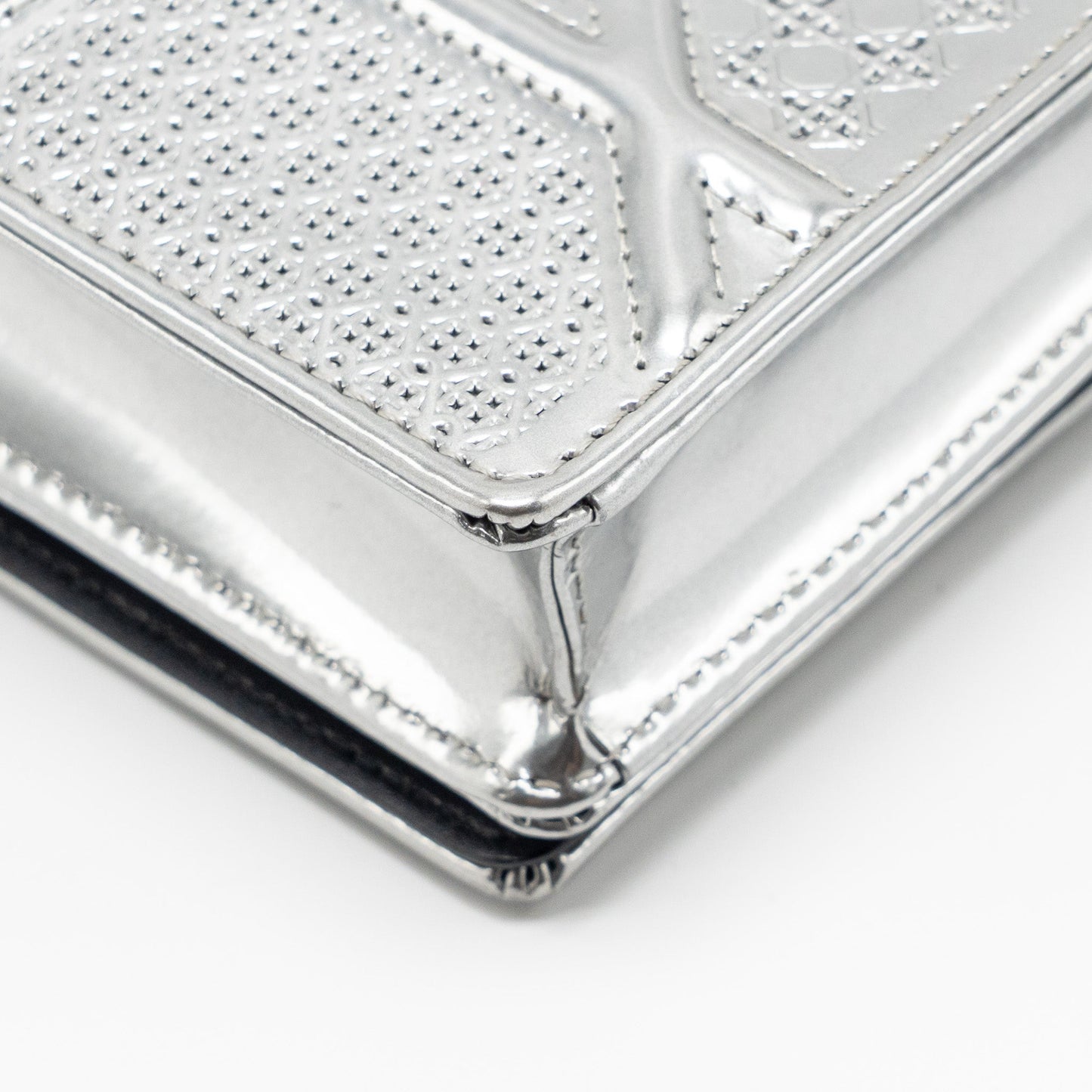 Dior Diorama Wallet On Chain Calfskin Silver SHW