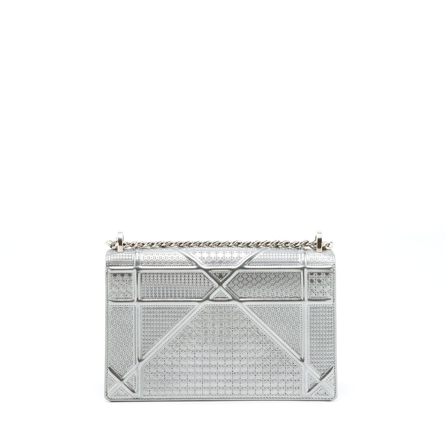 Dior Medium Diorama Metallic Sliver SHW