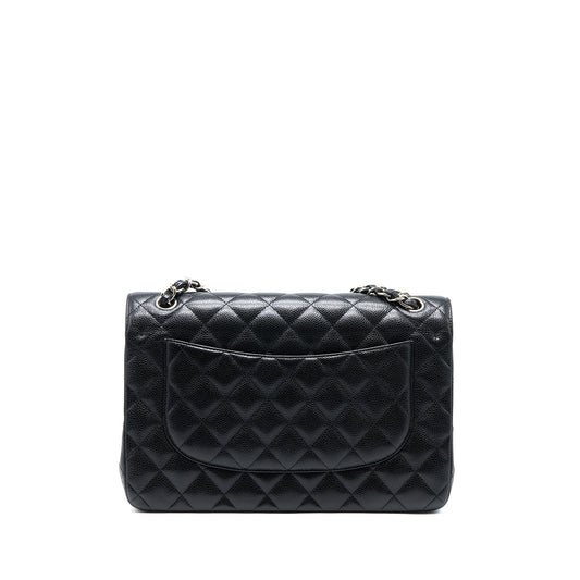 Chanel Classic Jumbo Double Flap Bag Caviar Black SHW