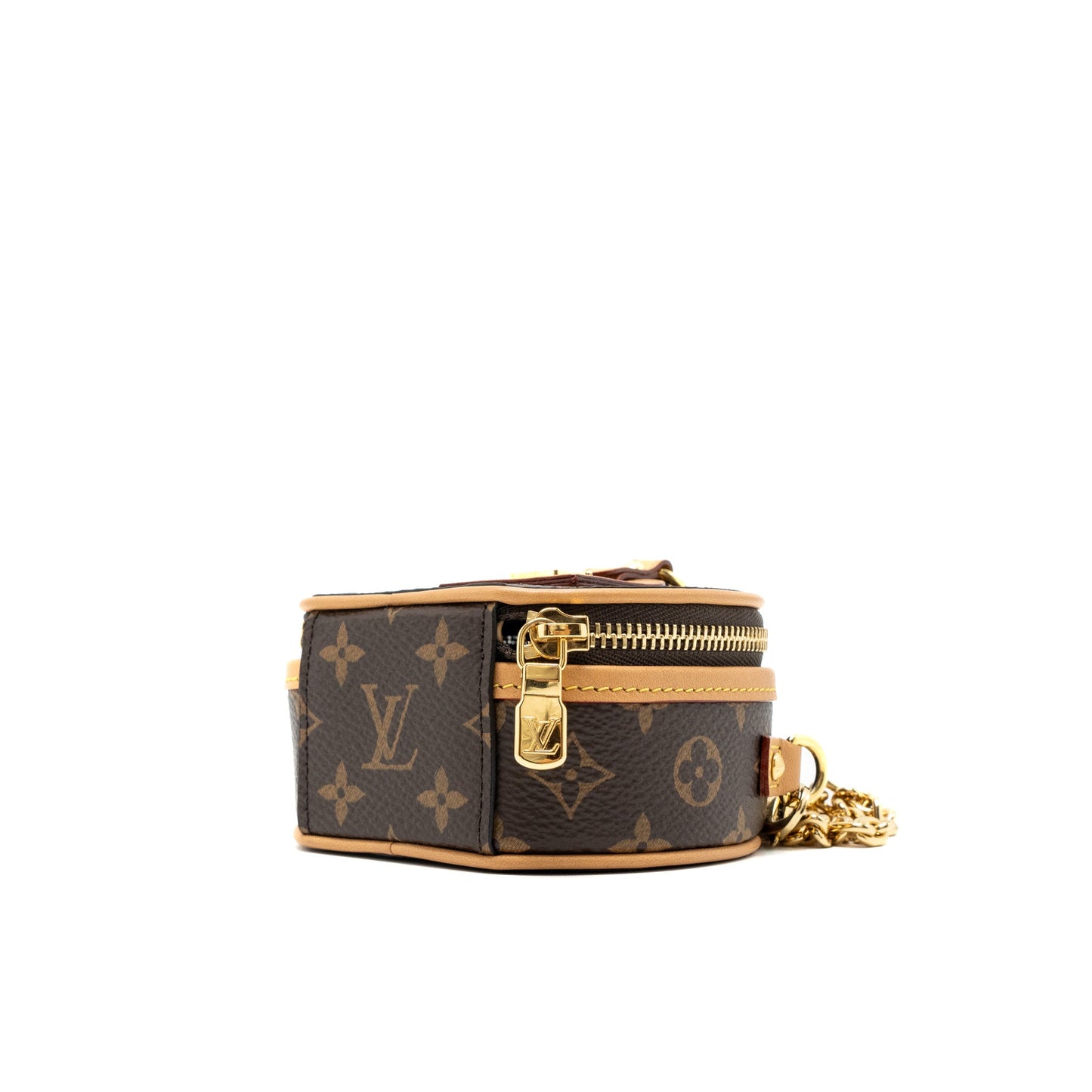 Louis Vuitton Boite Chapeau Mini Chain Bag Monogram Canvas GHW