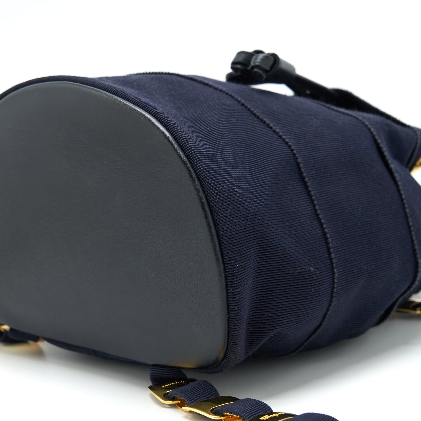 Salvatore Ferragamo Vintage Mini Backpack Black Fabric/Nylon GHW