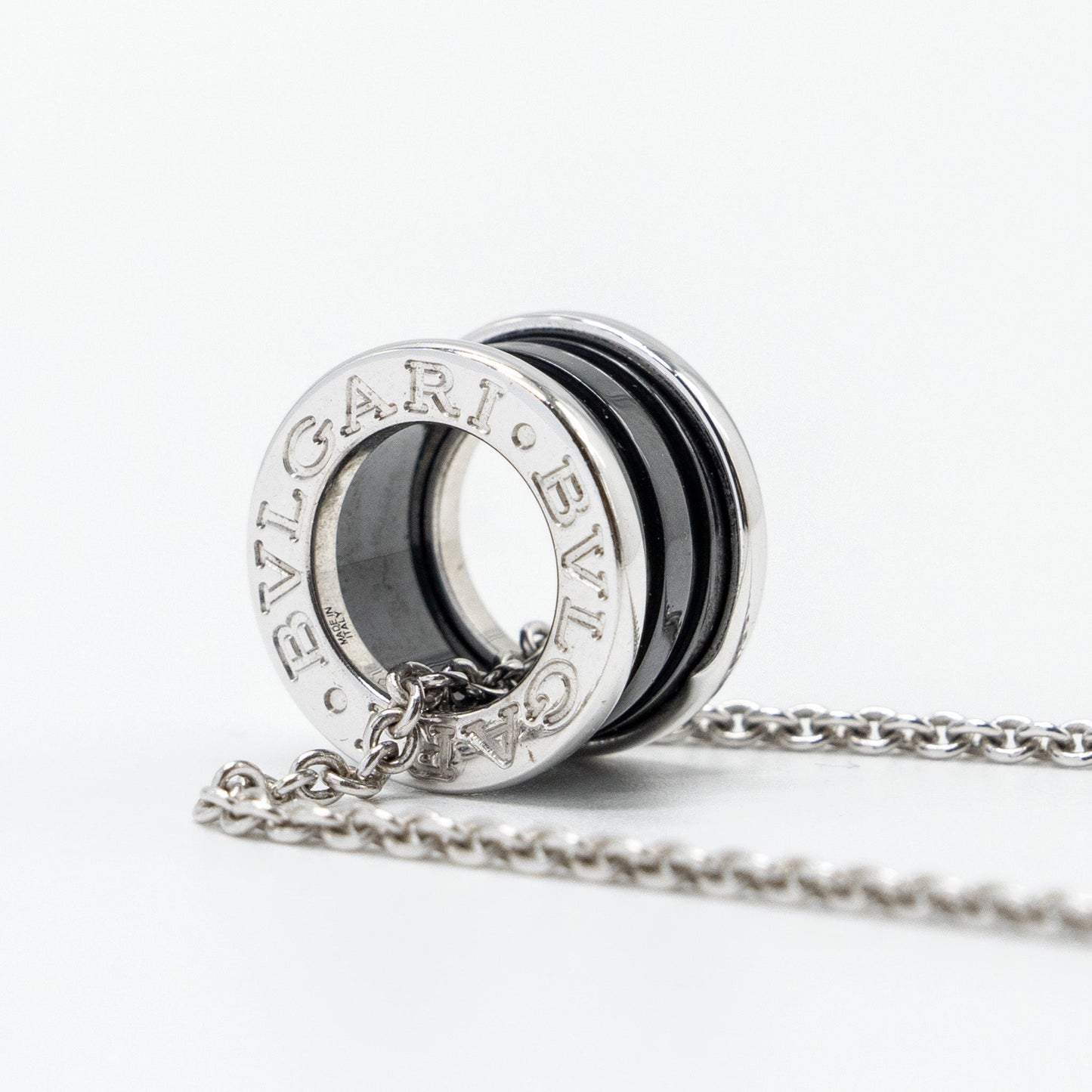 Bvlgari save the children B zero necklace black ceramic / silver