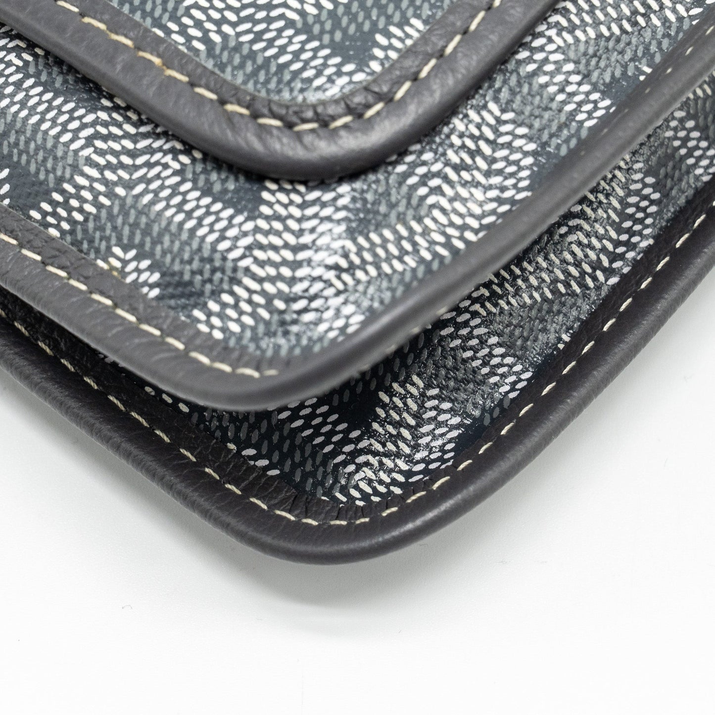 Goyard Portefeuille pochette plumet Goyardine Canvas / Leather Grey SHW