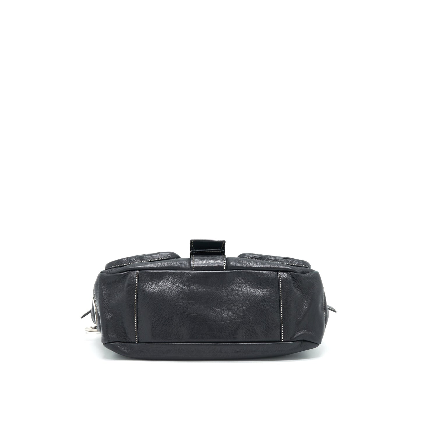 PRADA Long Shoulder Bag in Black SHW