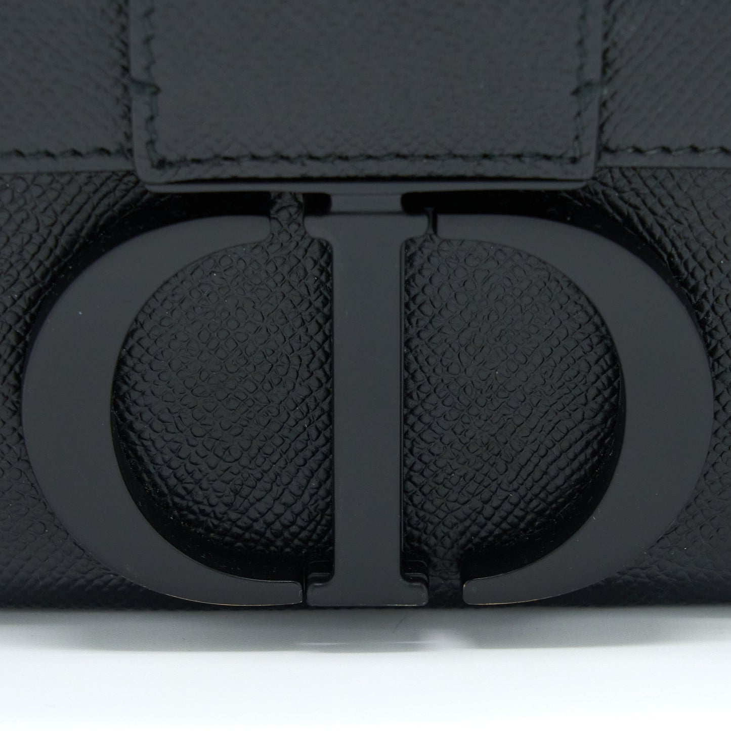 Dior 30 Montaigne Box Calfskin Black with Black Hardware