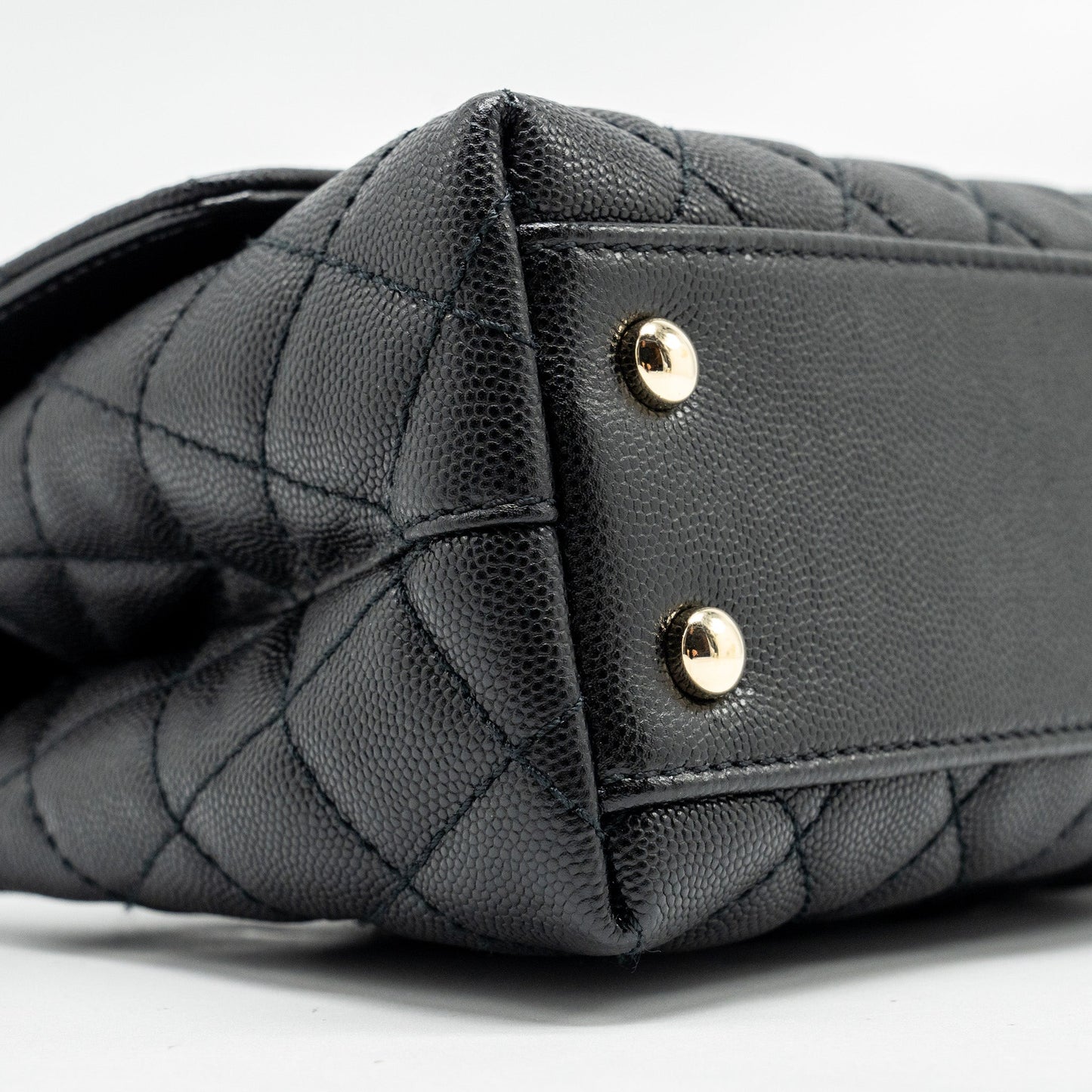 Chanel Small COCO Handle Caviar Black LGHW (Microchip)