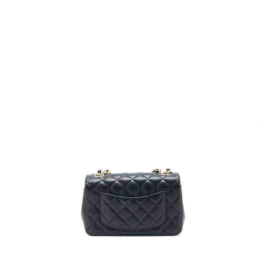 Chanel Mini Rectangular with Coco Bag Charm Limited Edition Lambskin Black LGHW