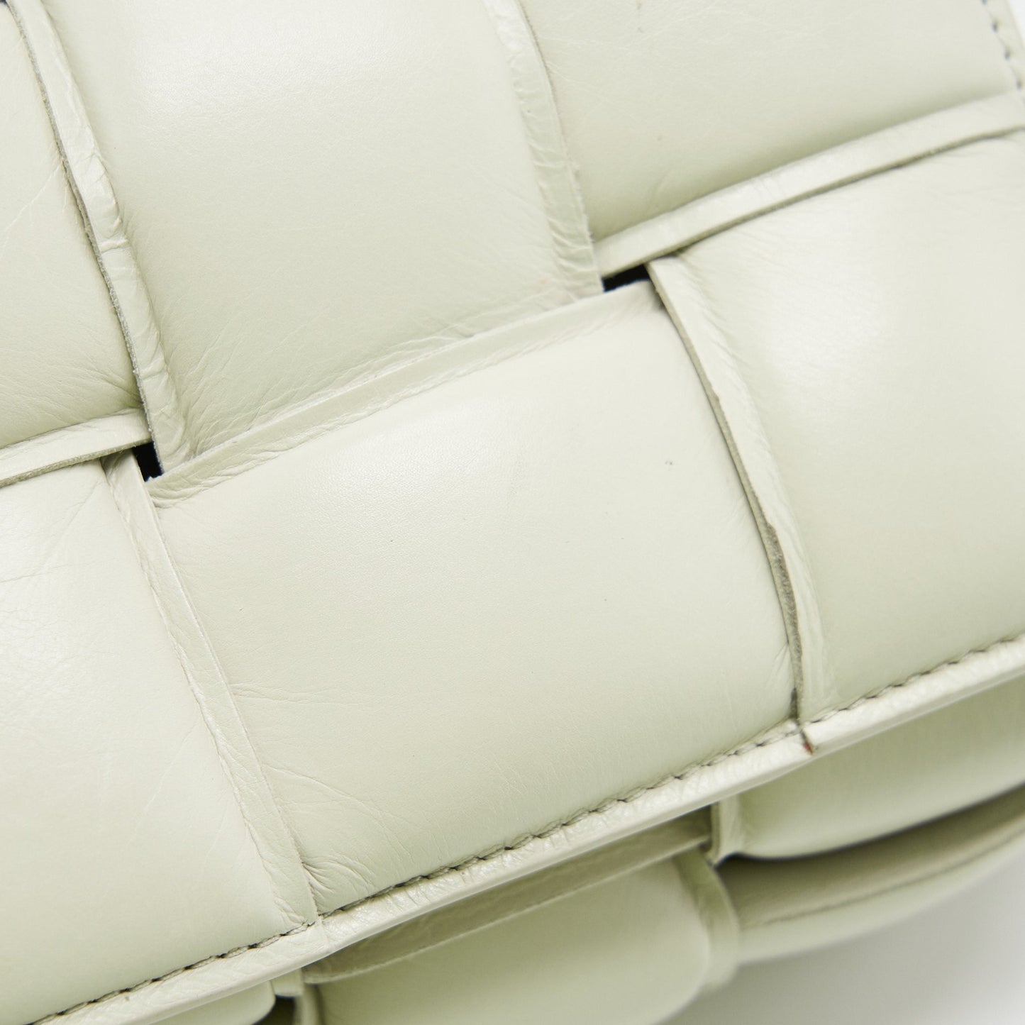 bottega Veneta Padded Cassette Chalk GHW