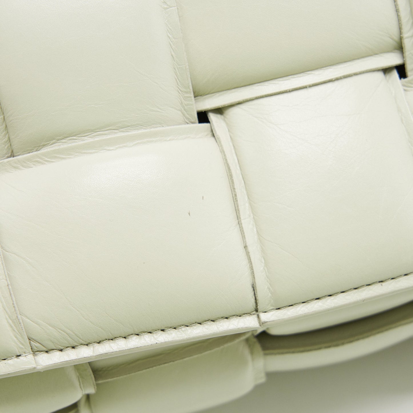 bottega Veneta Padded Cassette Chalk GHW