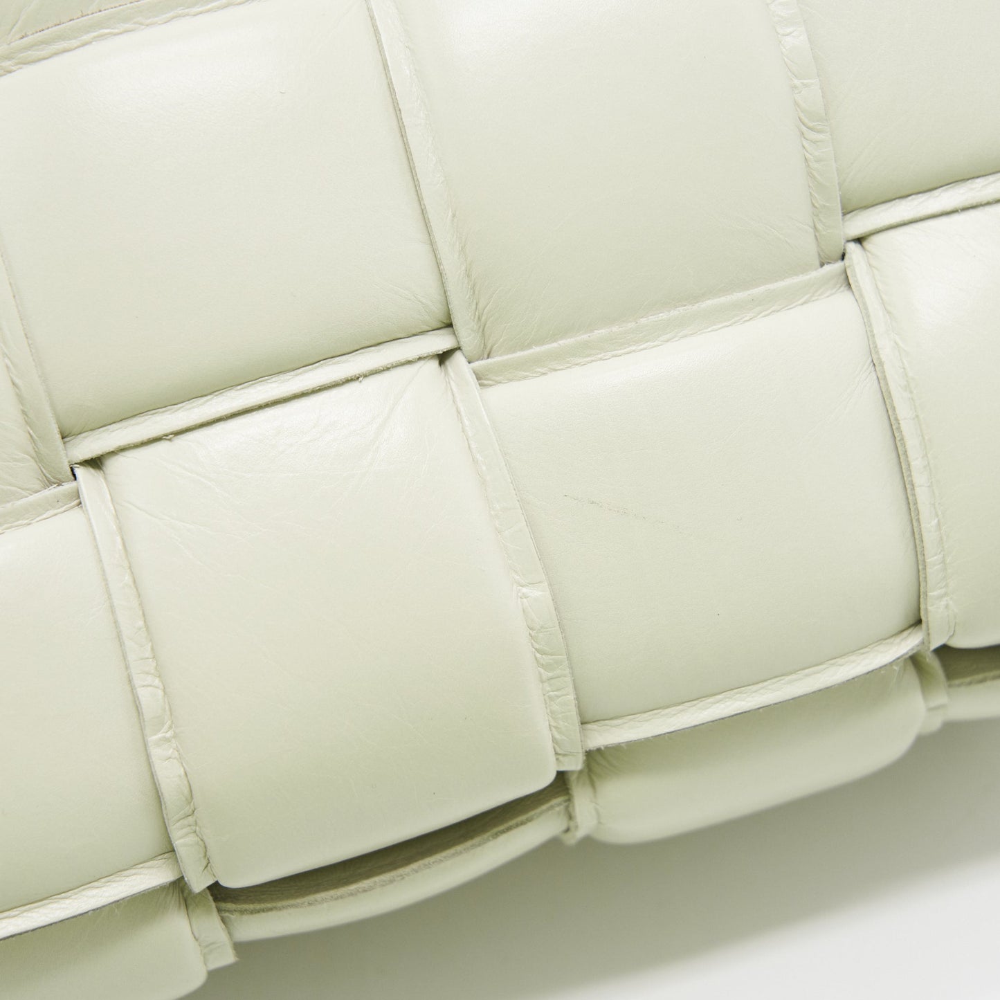 bottega Veneta Padded Cassette Chalk GHW