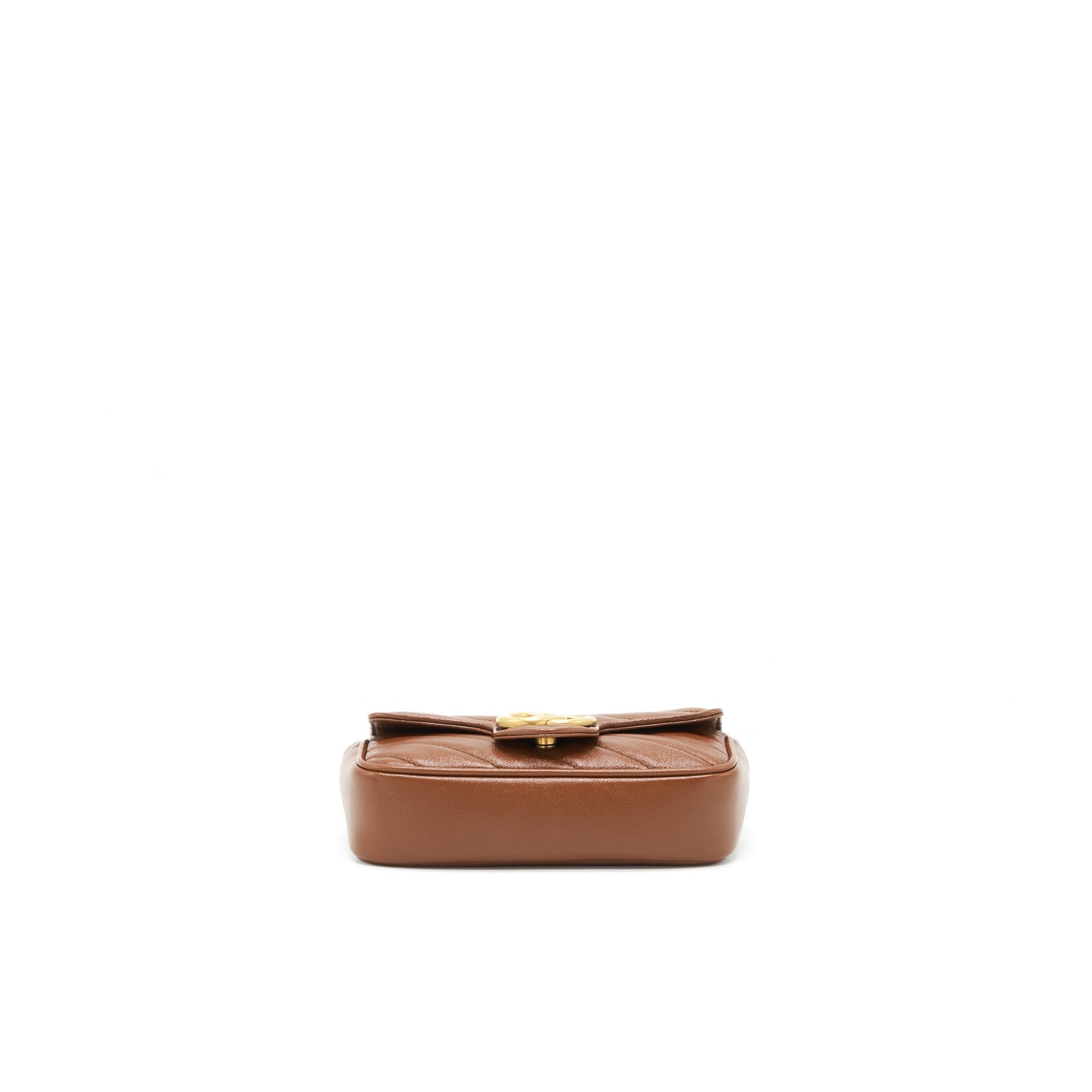 Gucci GG Marmont Matelasse Super Mini Bag Brown GHW