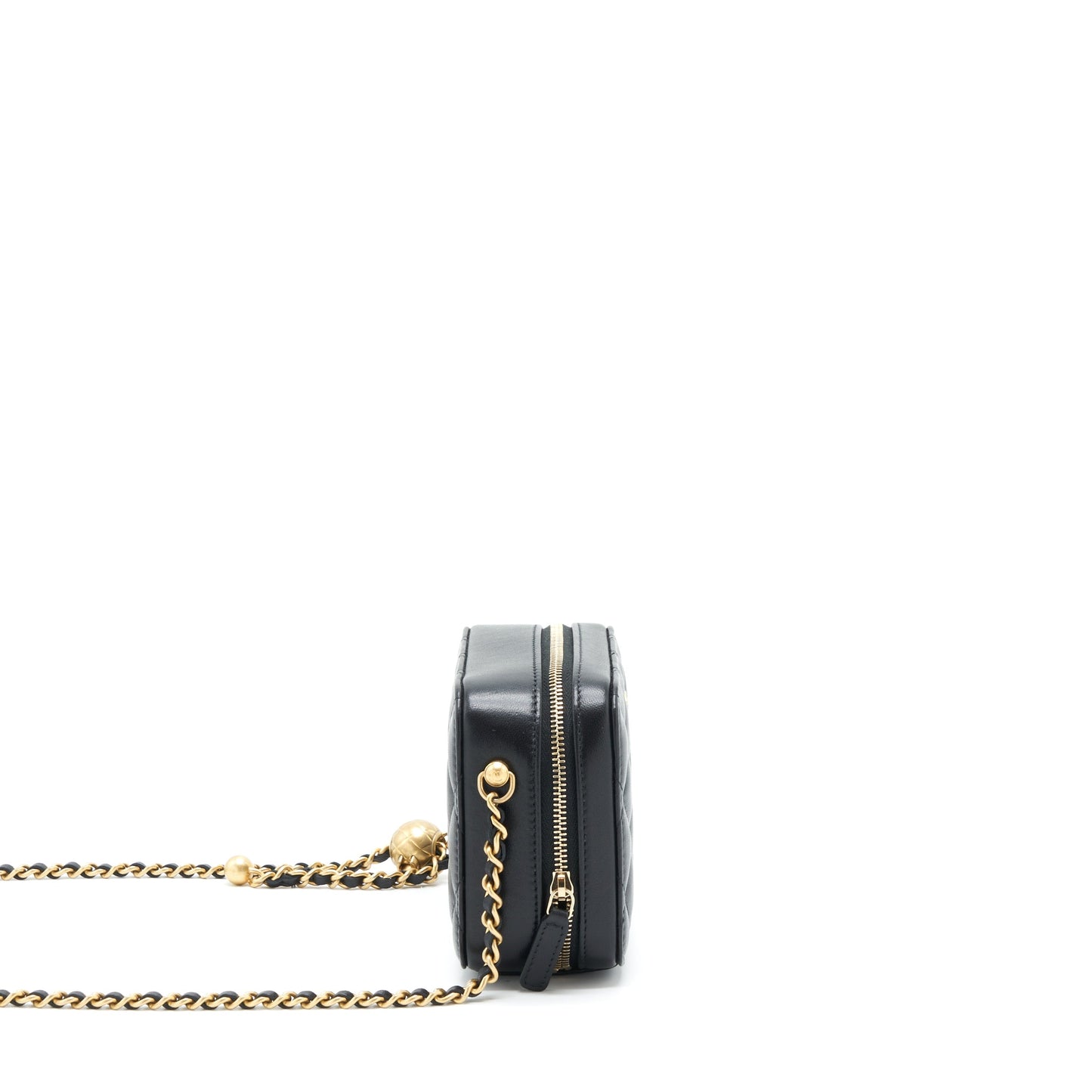 Chanel Pearl Crush Camera Bag Lambskin Black GHW