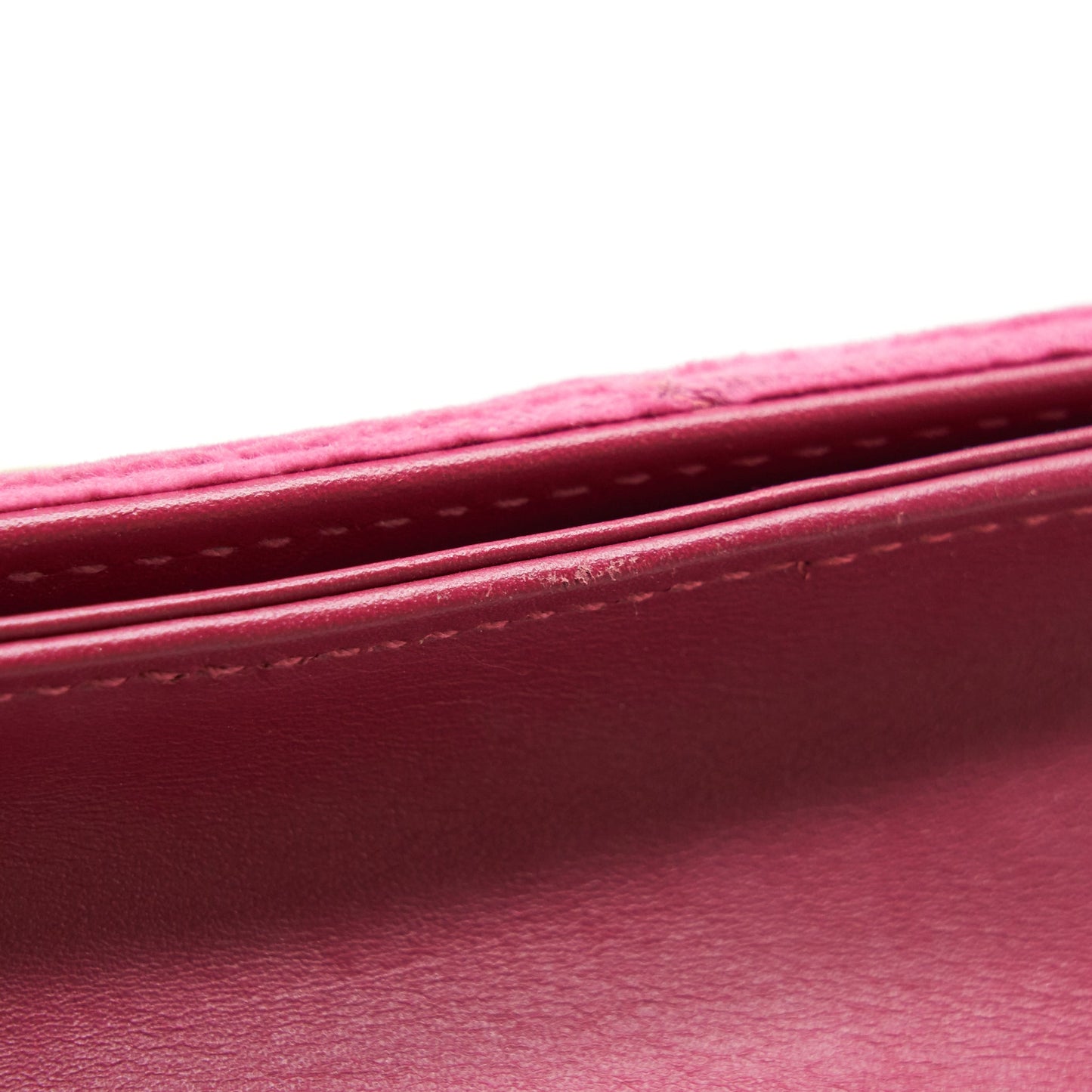 Gucci Velvet Wallet with chain pink GHW limited edition
