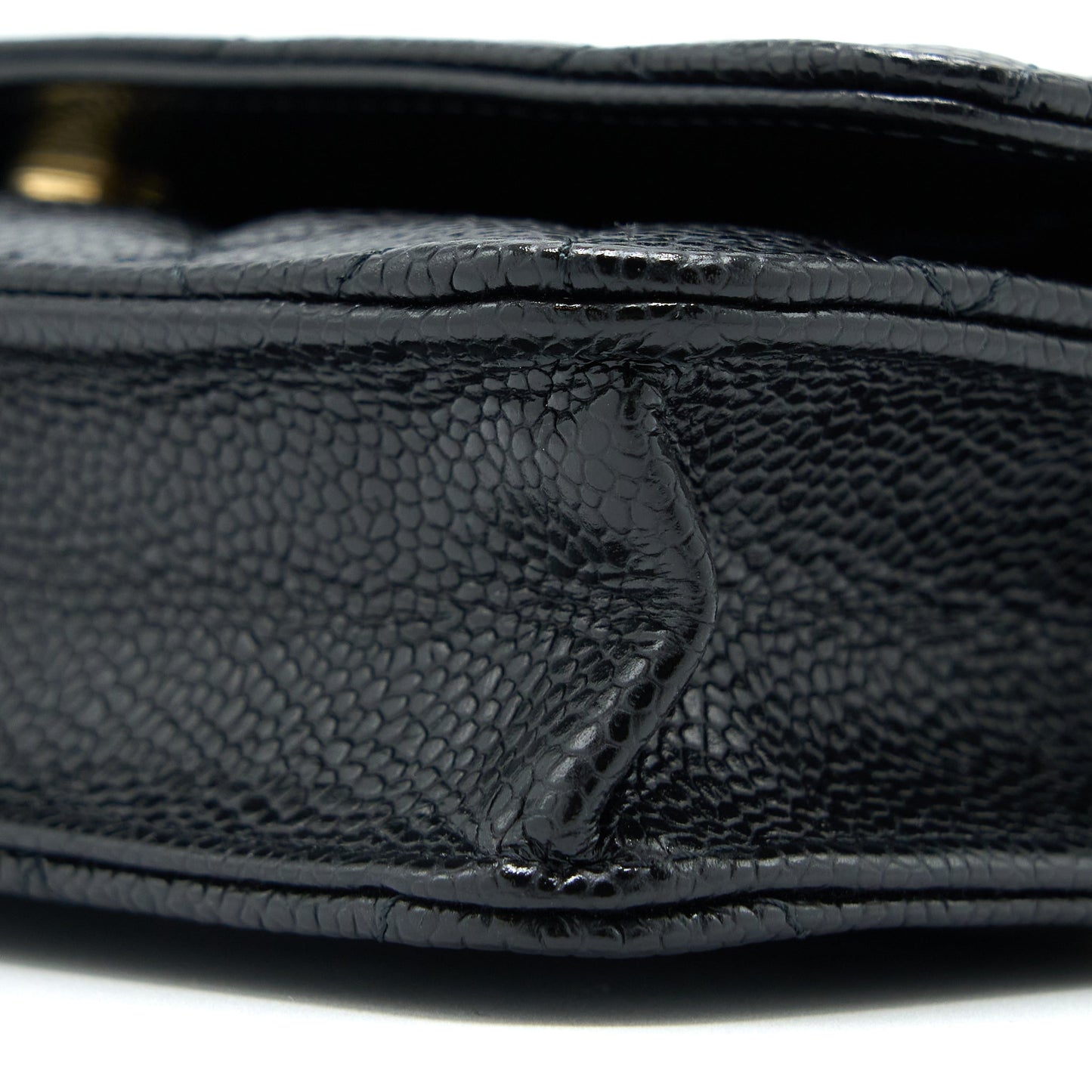 Chanel Classic Wallet On Chain Caviar Black GHW (Microchip)