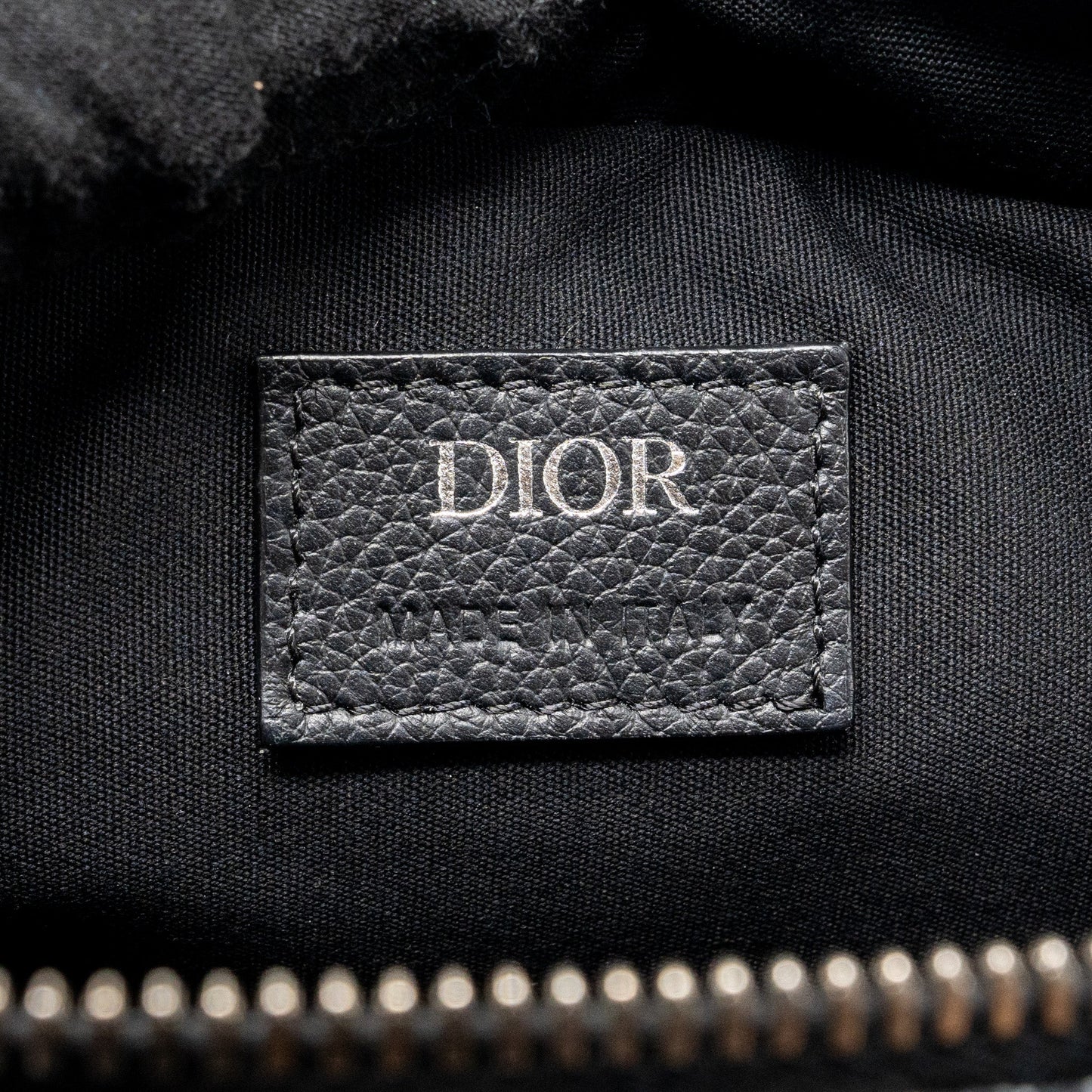 Dior safari bag with strap black Oblique jacquard SHW