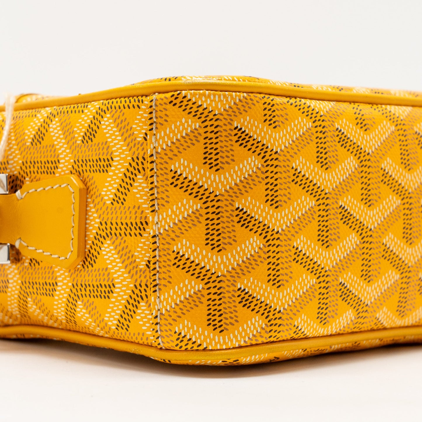 Goyard Cap Vert PM Crossbody Bag Goyardine Canvas Yellow SHW
