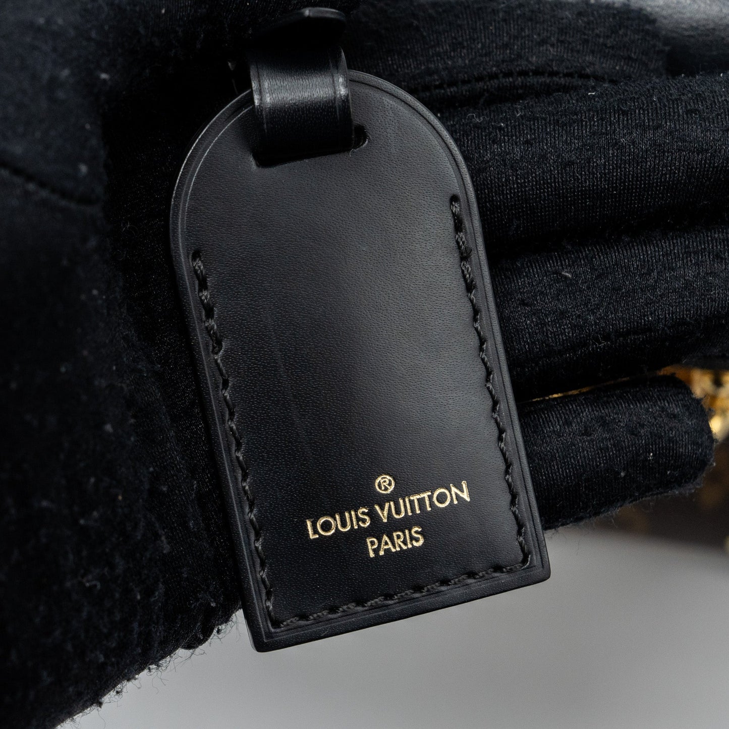 Louis Vuitton top handle flap bag monogram canvas / calfskin black GHW
