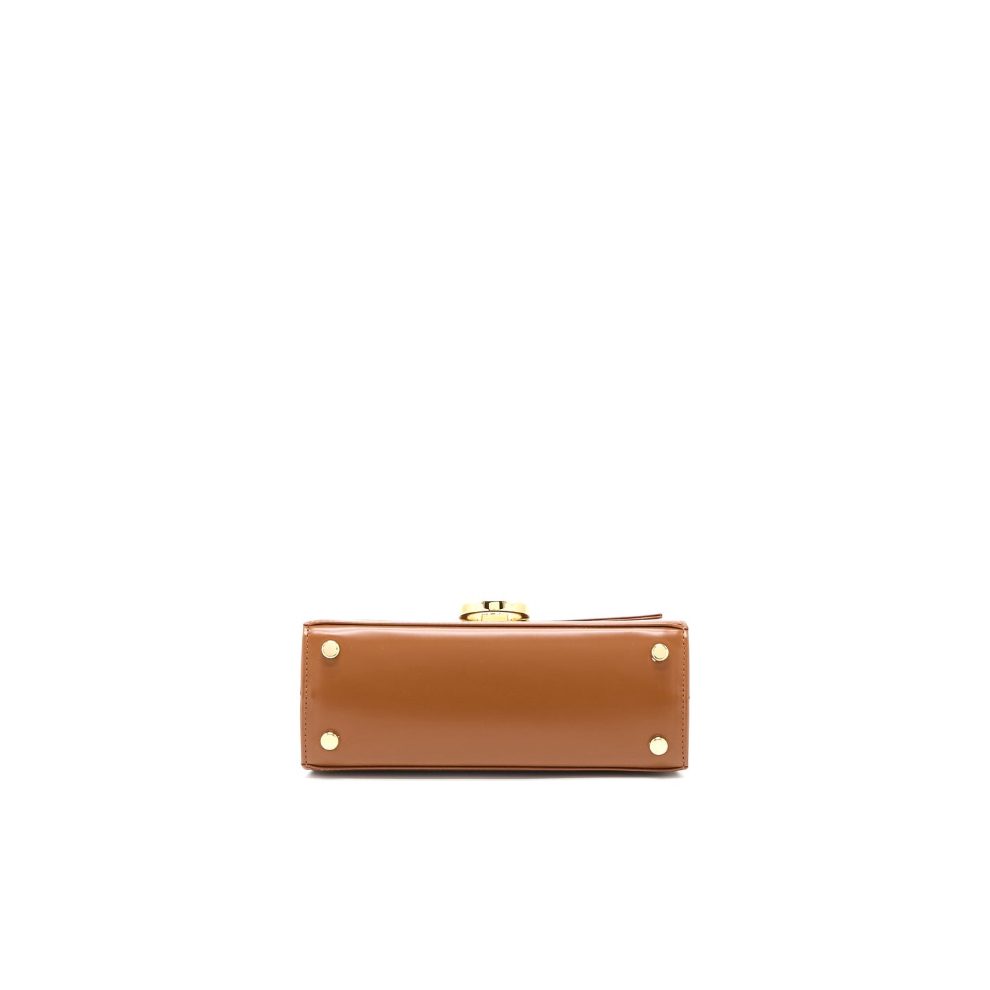 Ferragamo Iconic Top Handle Bag Calfskin Caramel GHW