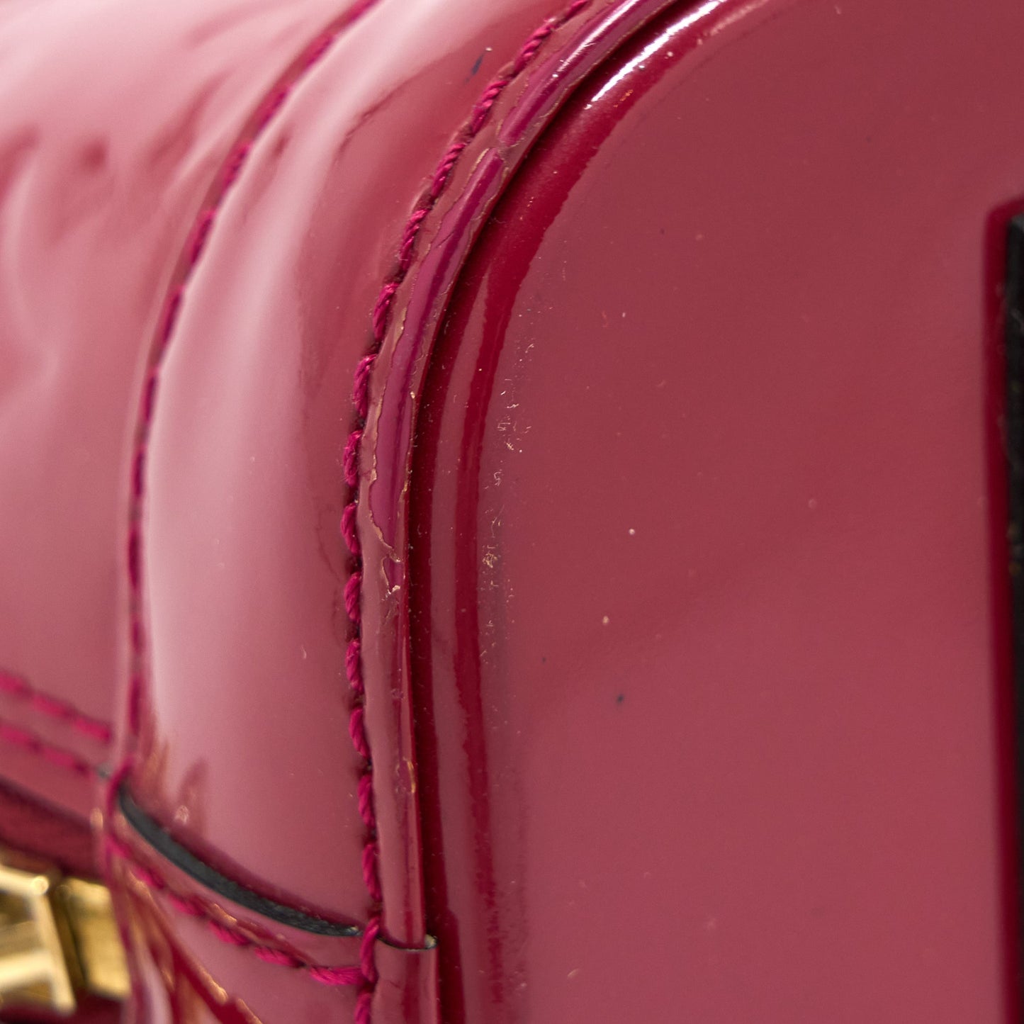 Louis Vuitton Alma BB Patent Indian Rose GHW