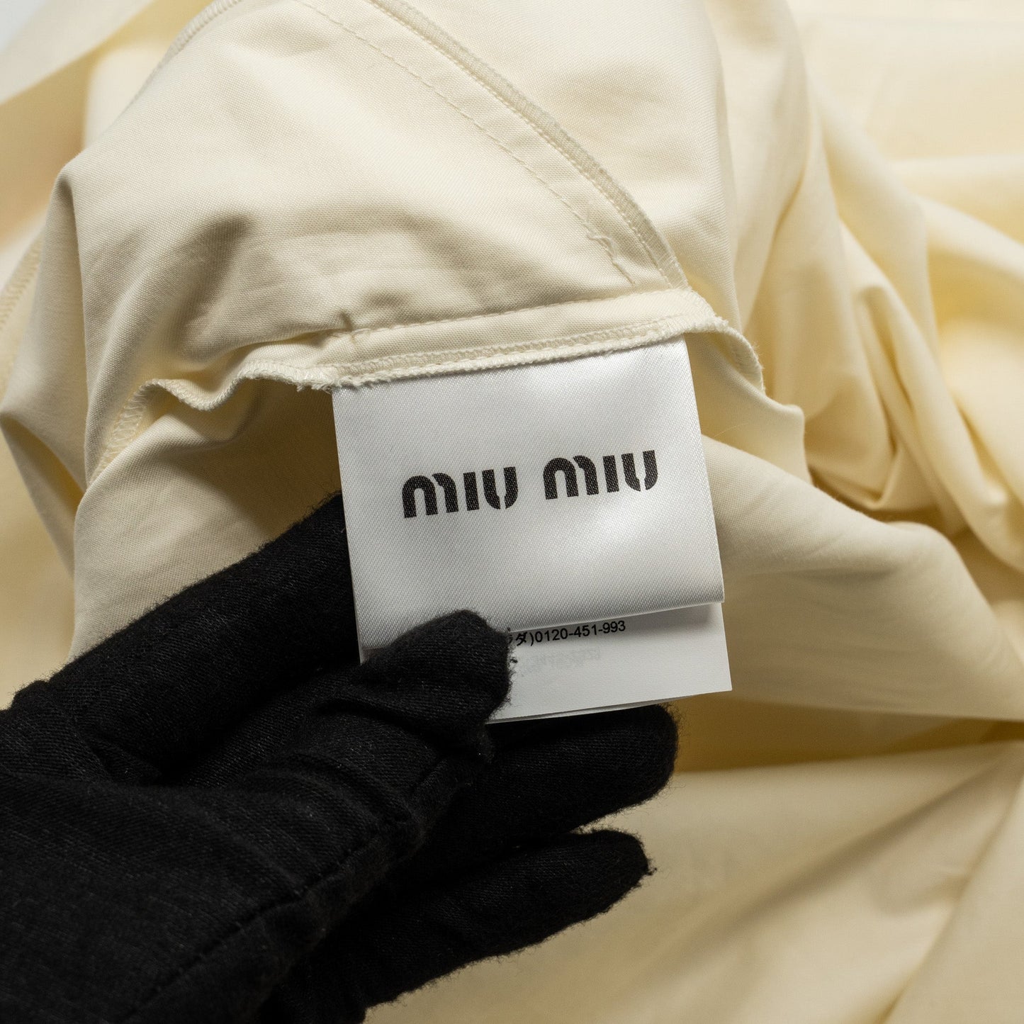 MIU MIU Size 36 Mini Dress Cotton White/Multicolour