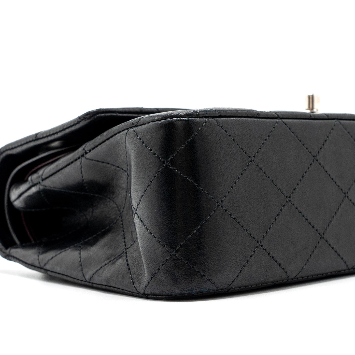 Chanel medium classic double flap bag lambskin black SHW