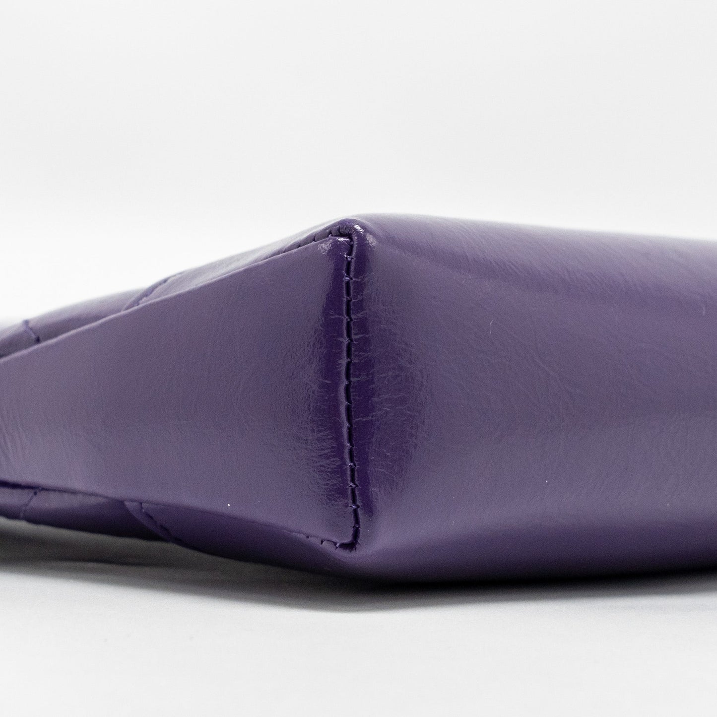 Chanel Mini 31 Clutch With Chain Shiny Calfskin Purple LGHW (Microchip)