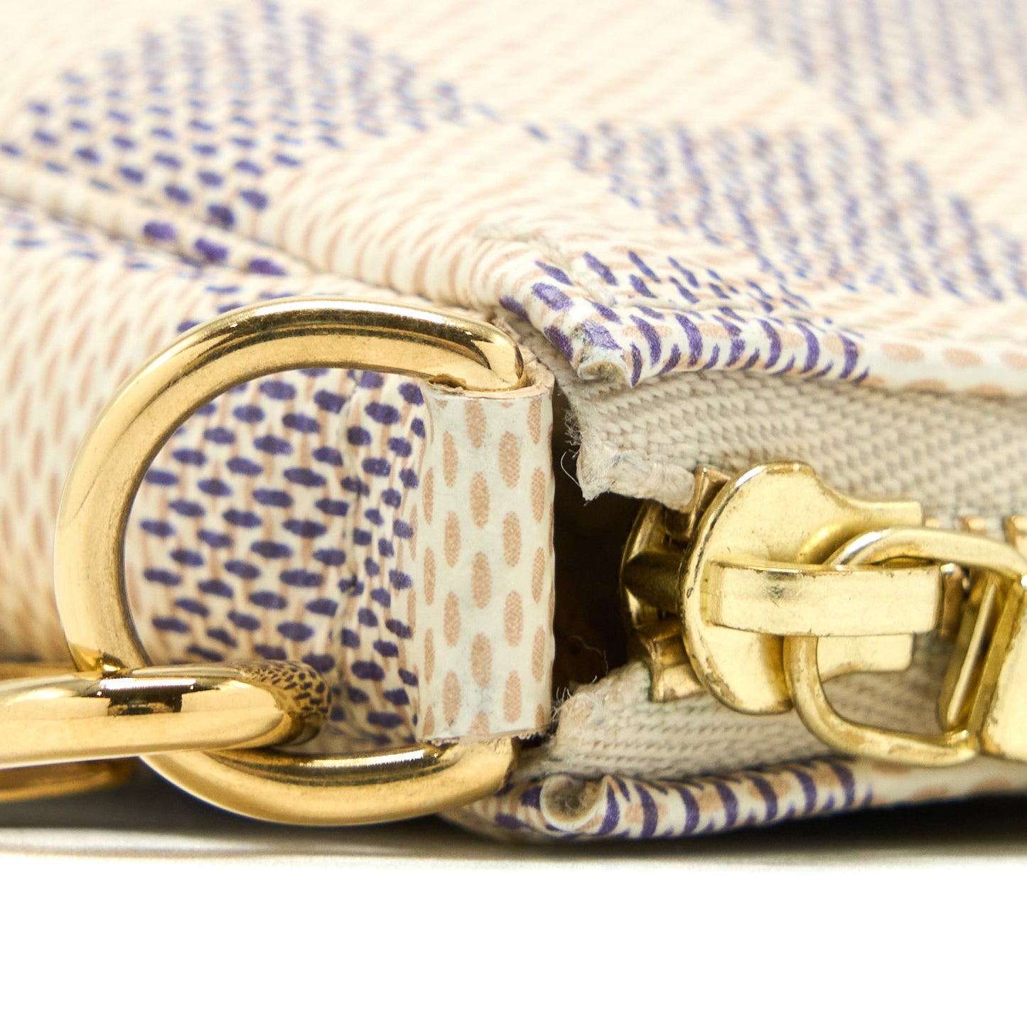 Louis Vuitton Mini Pochette Damier Azur Canvas GHW