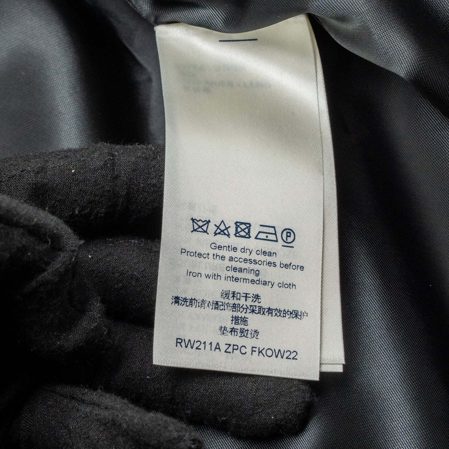 Louis Vuitton size 38 monogram since 1854 hooded silk parka polyamide/silk black/white