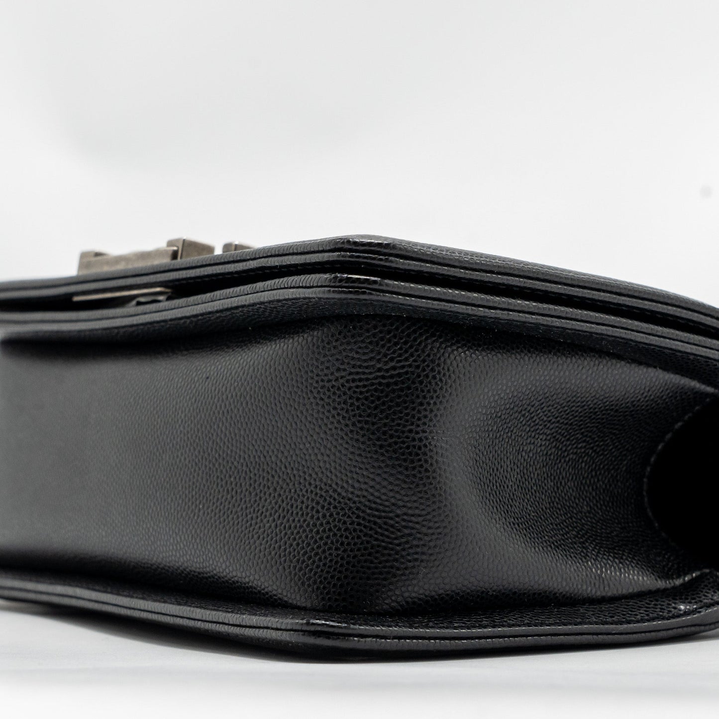 Chanel Small Boy Bag Caviar Black SHW (Microchip)