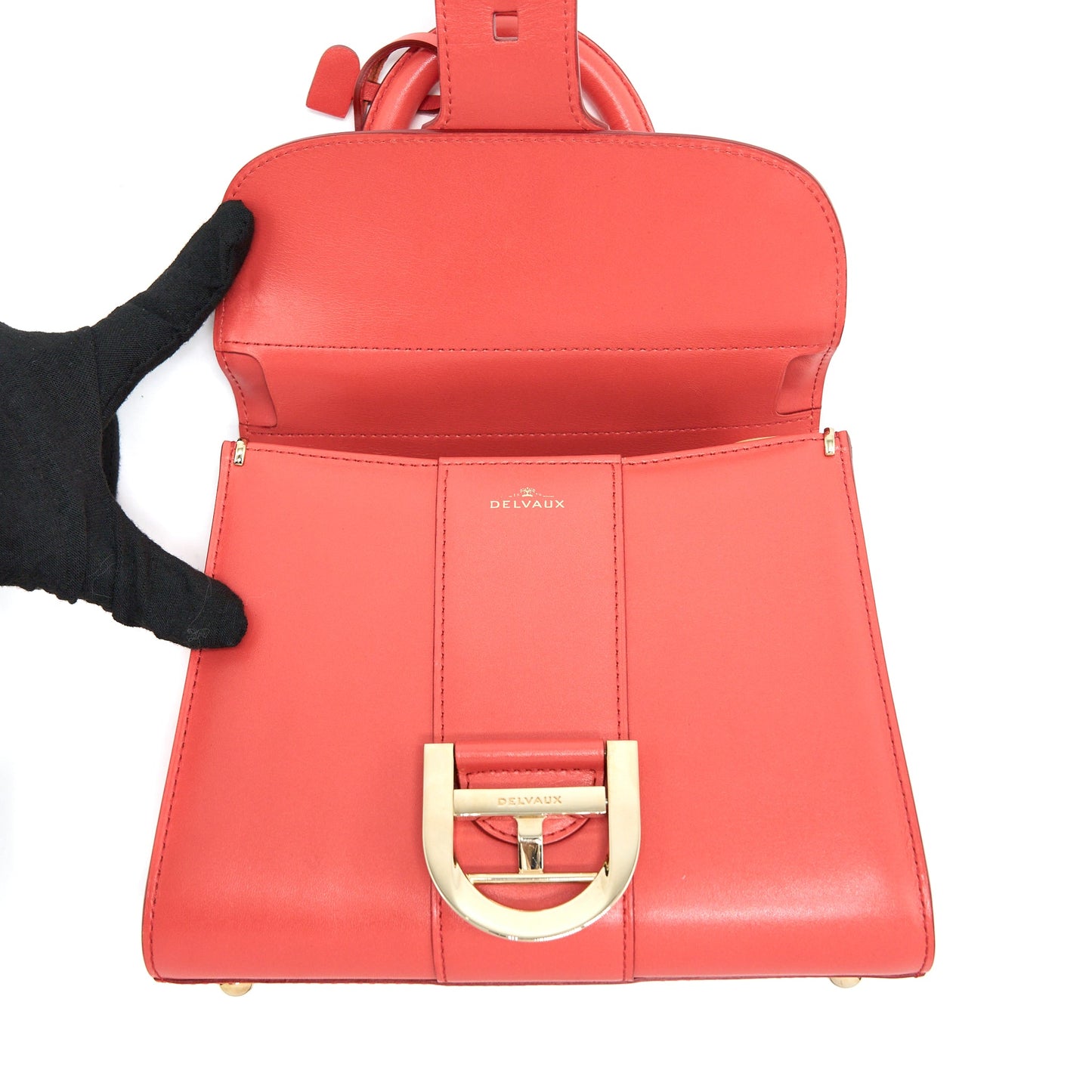 Delvaux Mini Brilliant Box Calfskin Sunset GHW