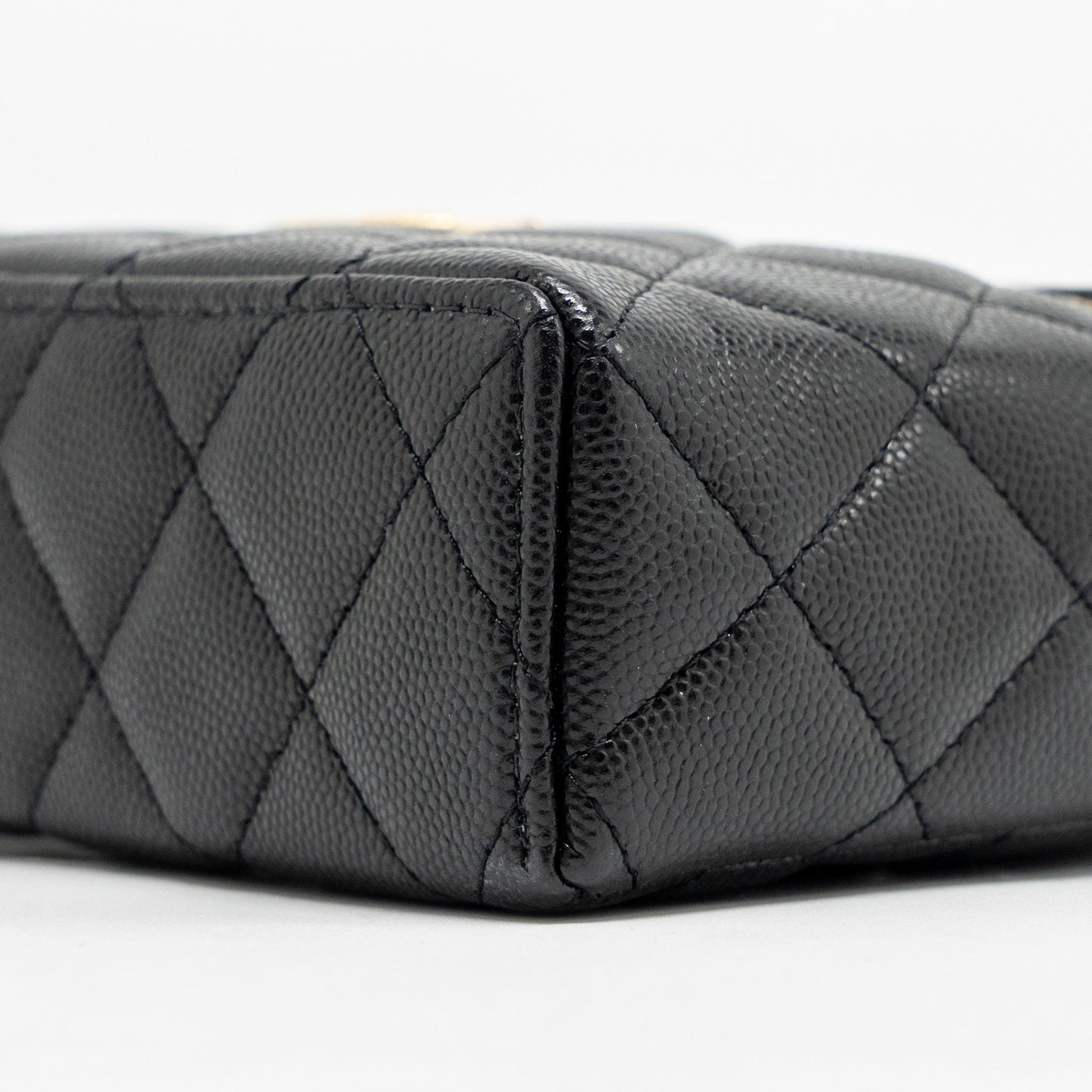 Chanel Top handle Vanity Bag with Chain Caviar Black GHW (Microchip)